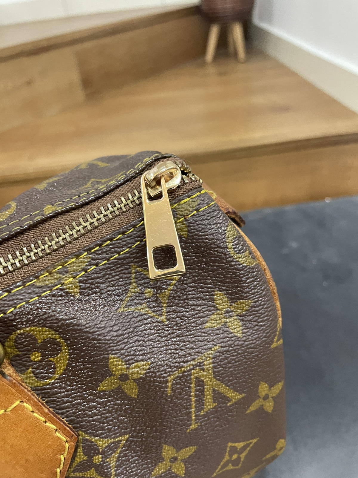 Authentic LOUIS VUITTON Speedy 30 replace zipper - 11