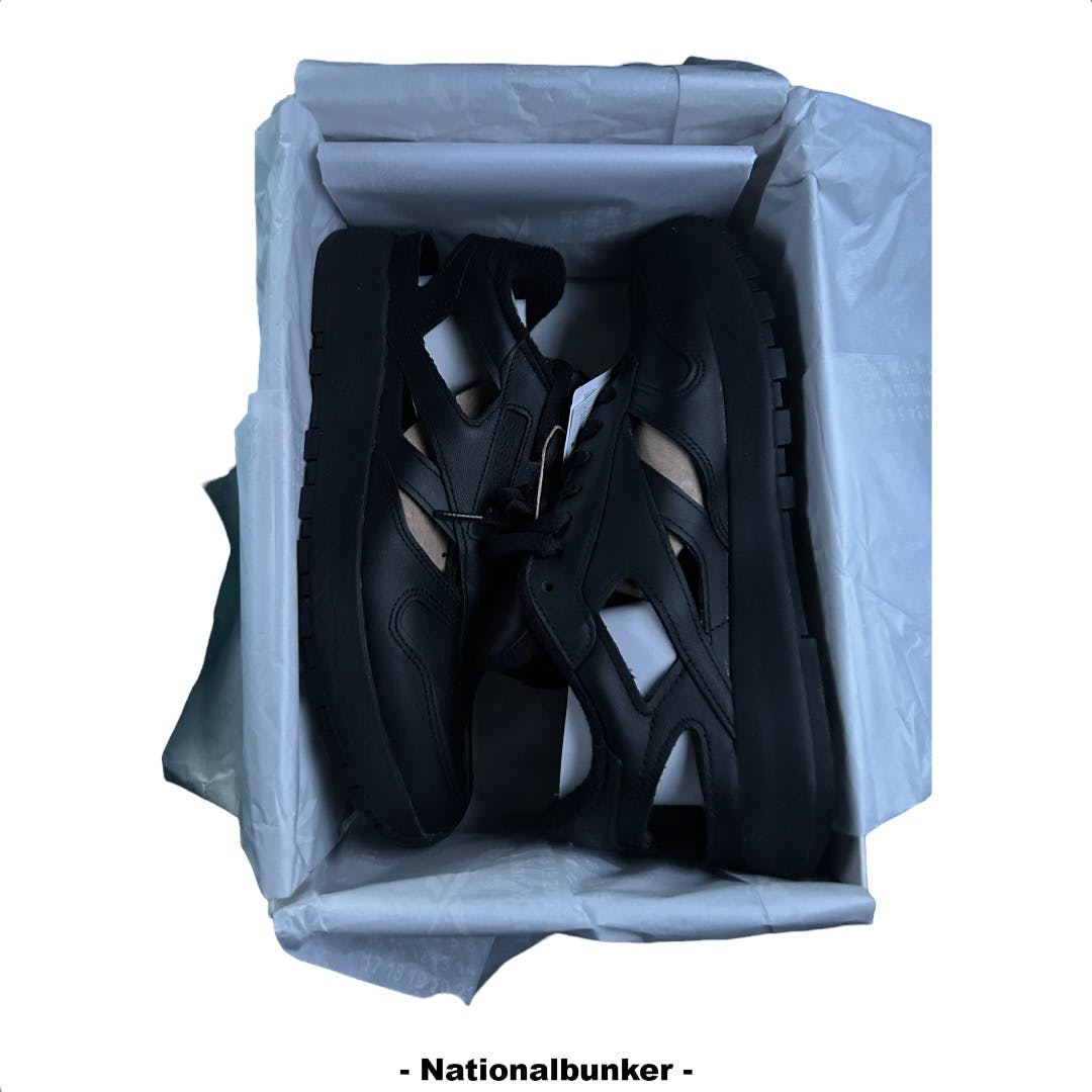 Maison Margiela X Rebook Project 0 Black CutOff Tabi Sneaker - 7