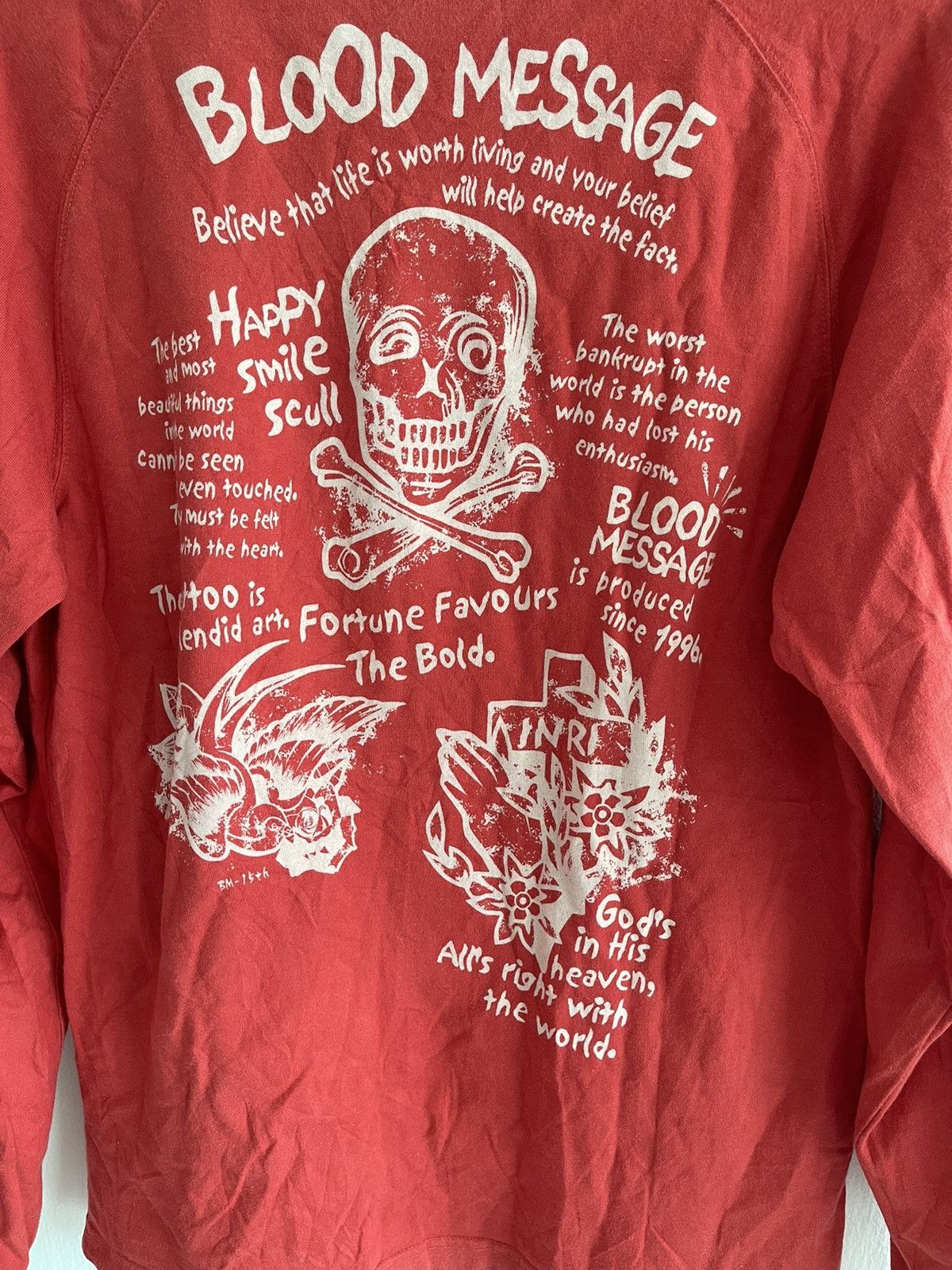 VINTAGE BLOOD MESSAGE TEE BY TEDMAN COMPANY - 5