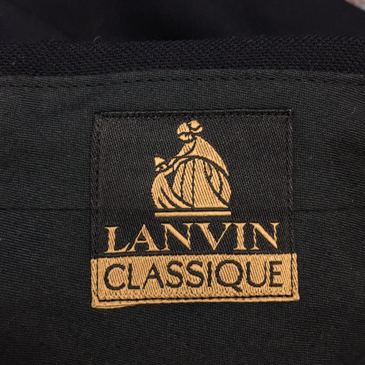 LANVIN CLASSIQUE Stretch Waist Long Pants Trousers Formal - 8