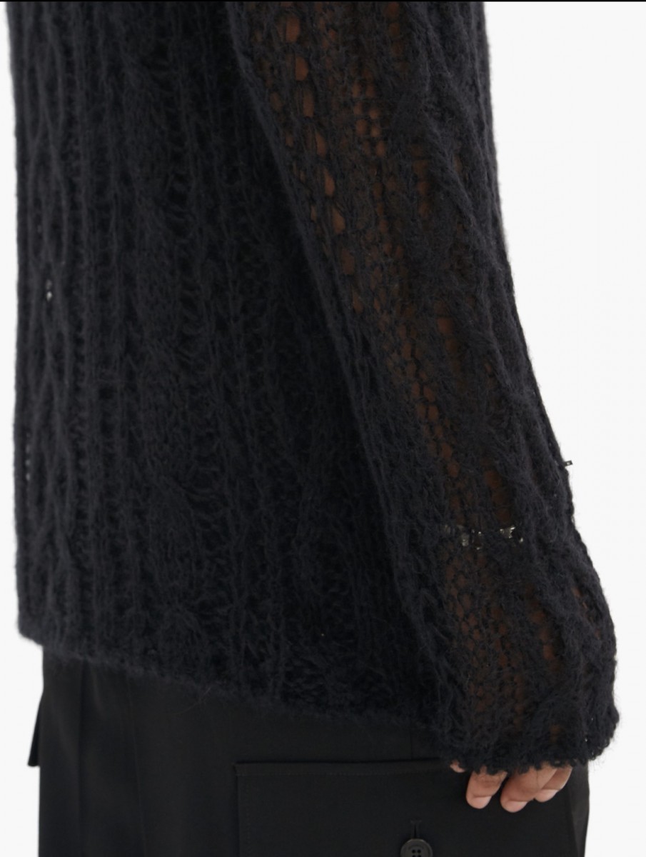 Takahiromiyashita The Soloist. - Open Weave Wool Sweater - 6