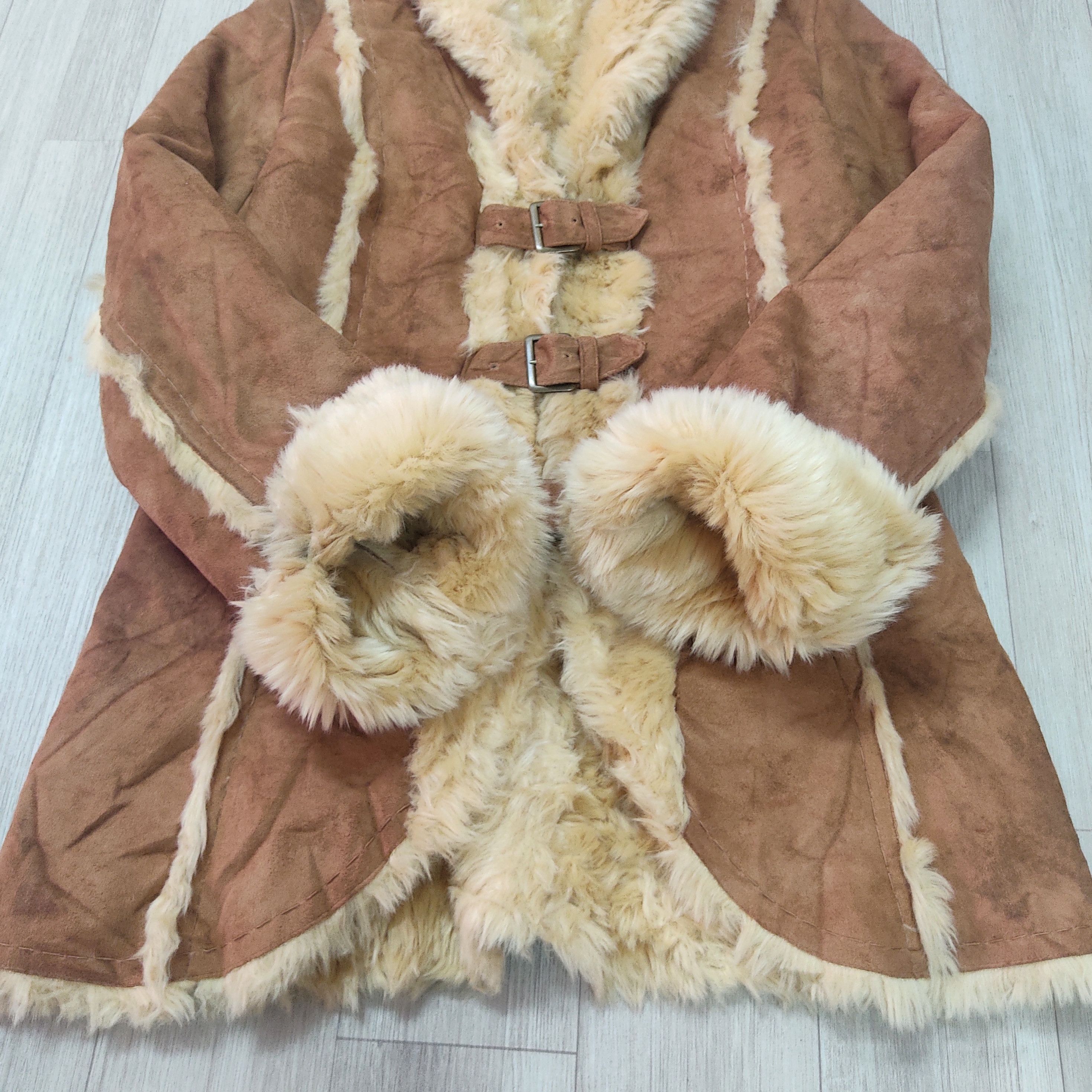 Designer - VOUS MÊME Suede Faux Fur Shearling Leather Jacket - 7