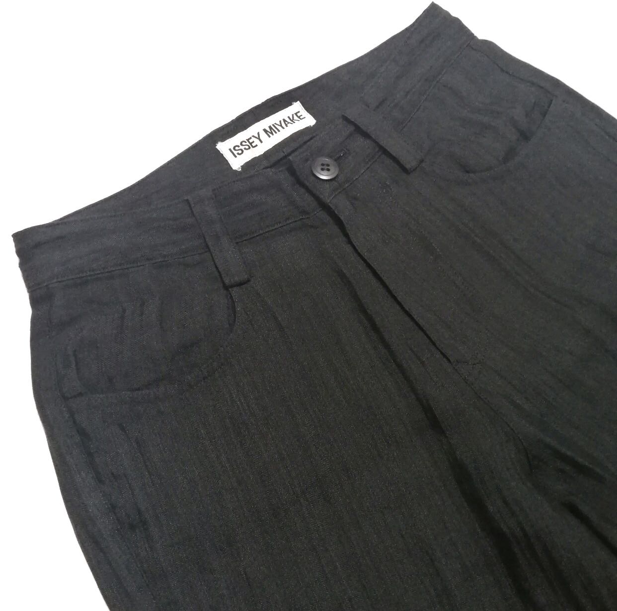 🔥Vintage Issey miyake wrinkles trousers slack black - 5