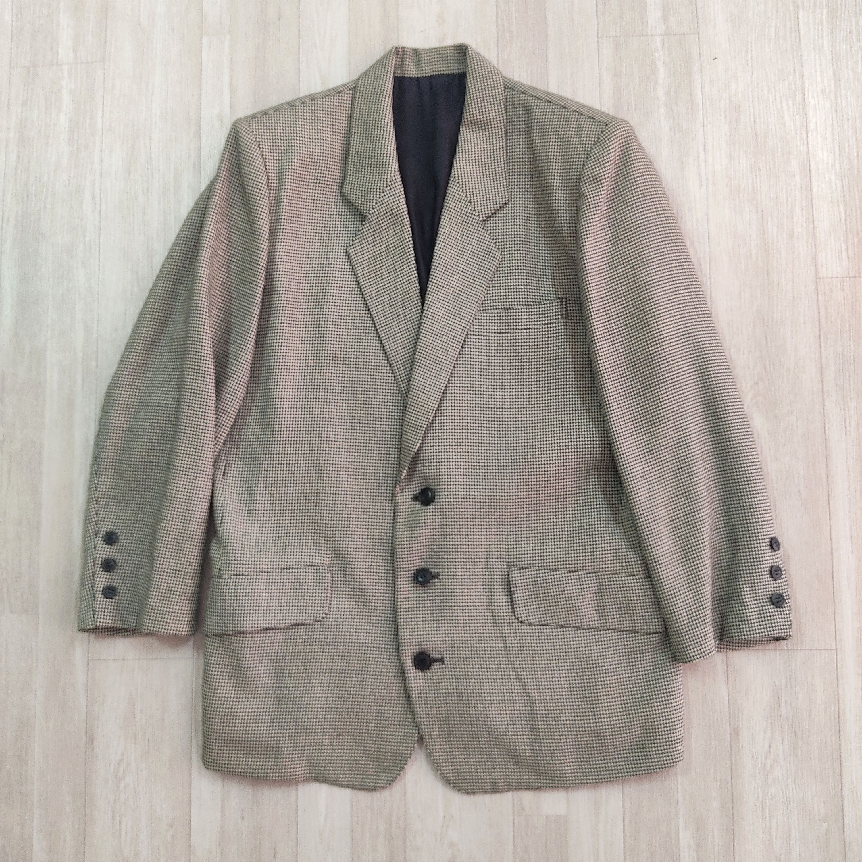 Very Rare - Vtg 80s ISSEY MIYAKE Plaid Tartan Blazer Coat Jacket - 3