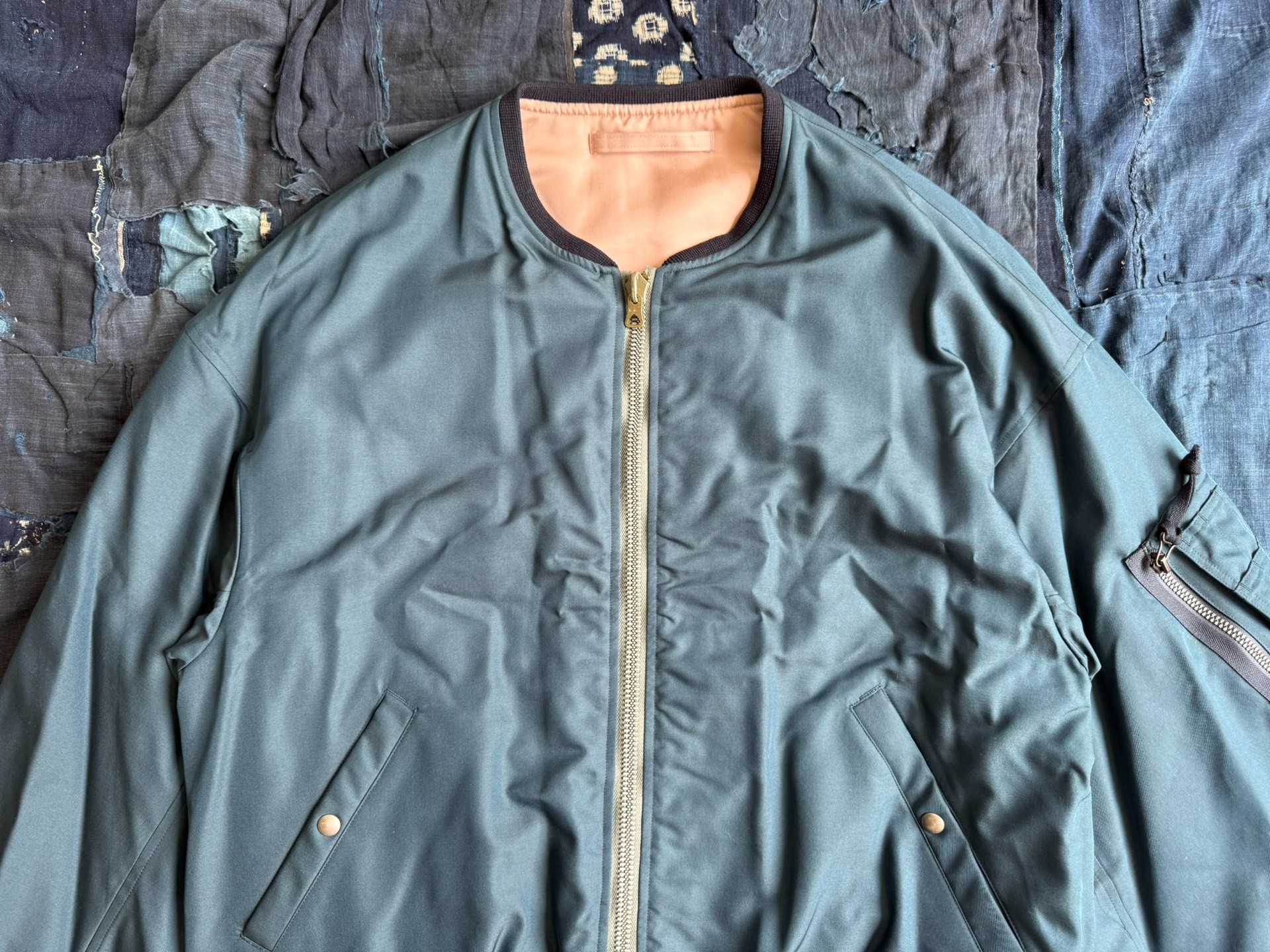 VISVIM 24SS THORSON JKT (MAWATA) MA1 silk double-sided flight jacket - 7