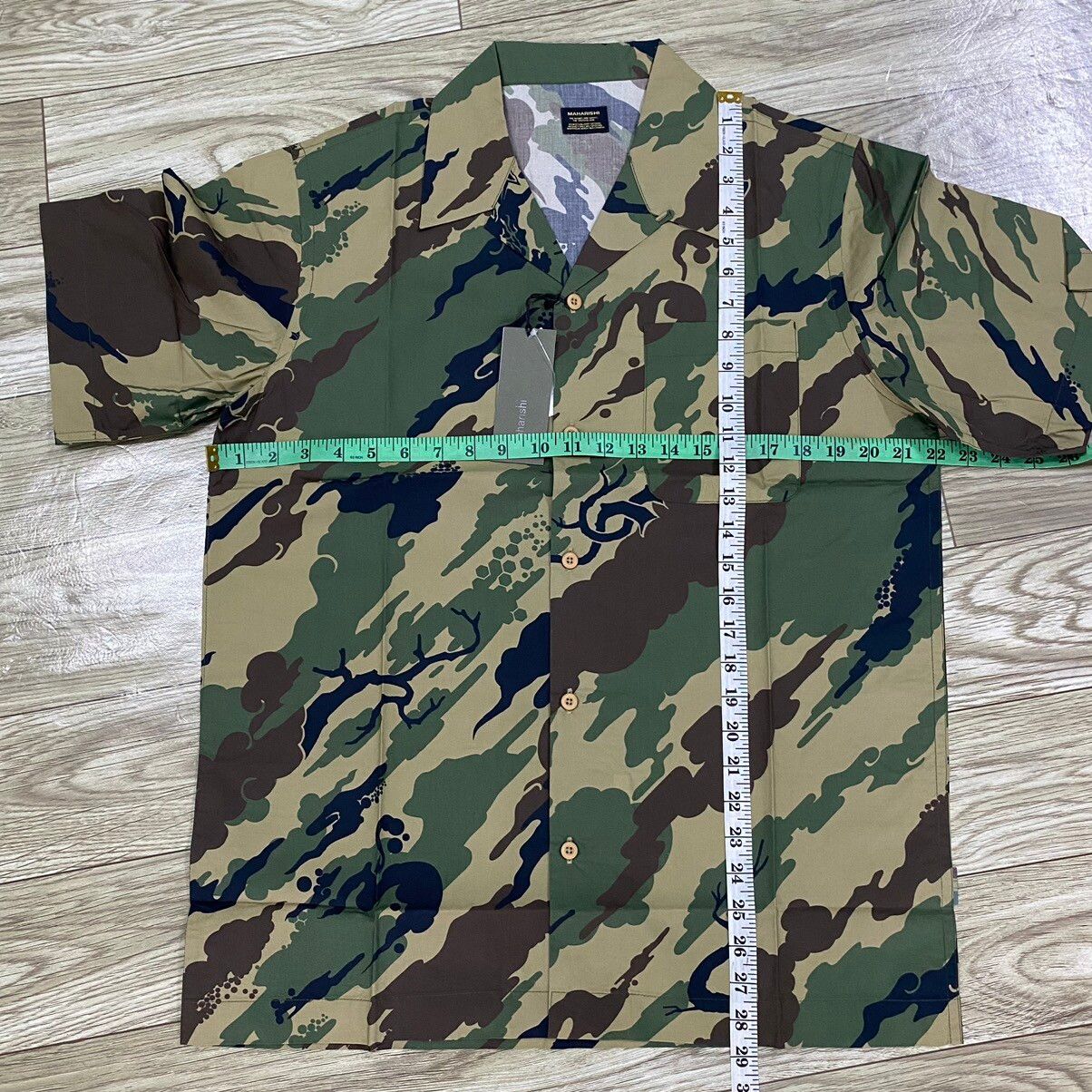 Maharishi Woodland Camo Camp Collar Shirt - 17