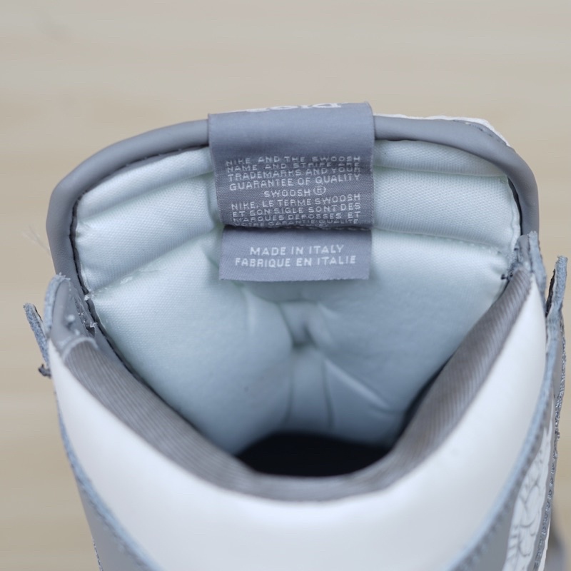 X Dior Air Jordan 1 retro high Nike Grey Color - 4