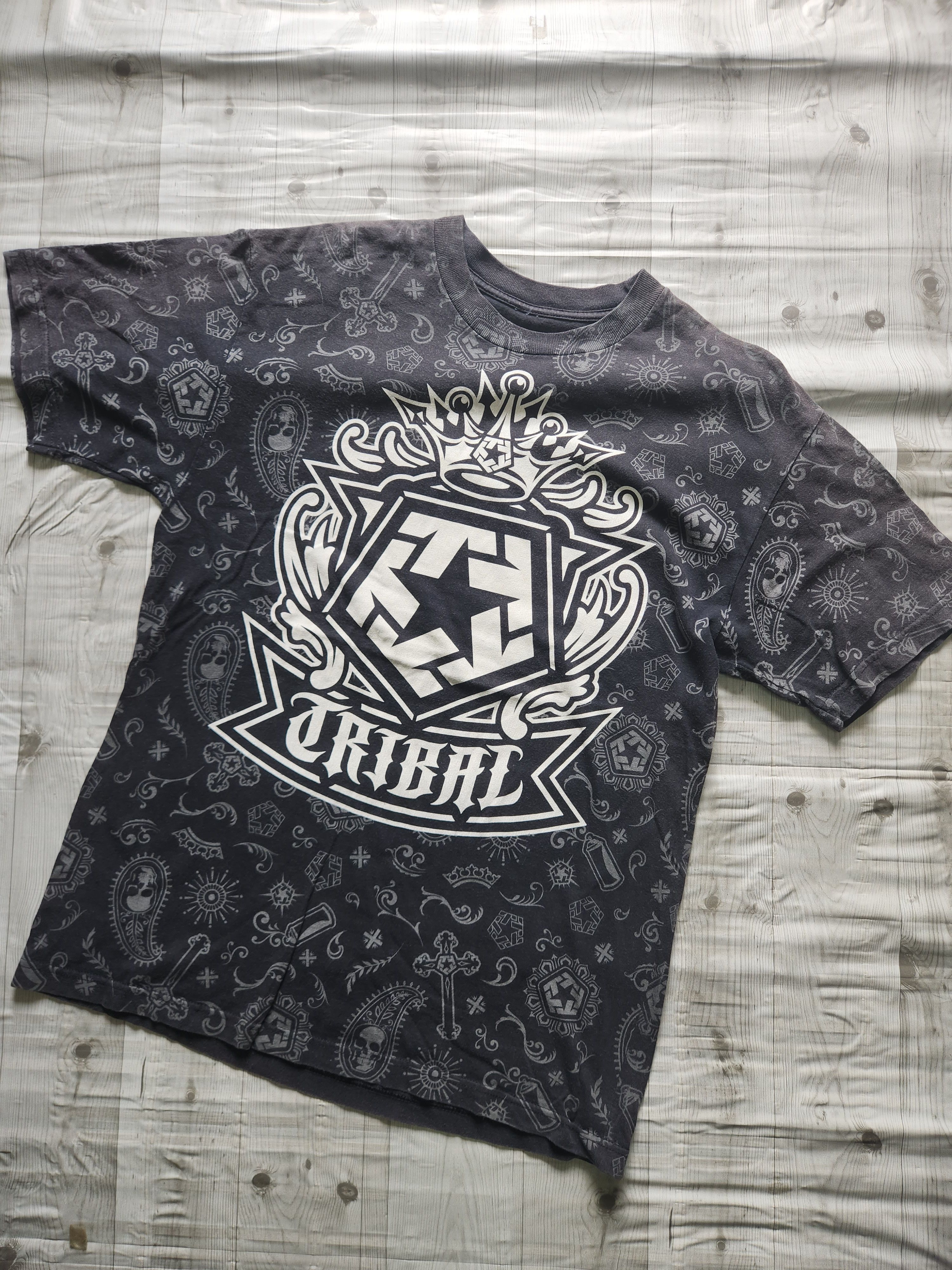 Tribal Street Wear - Faded Tribal Streetwear Full Printed TShirt - 1