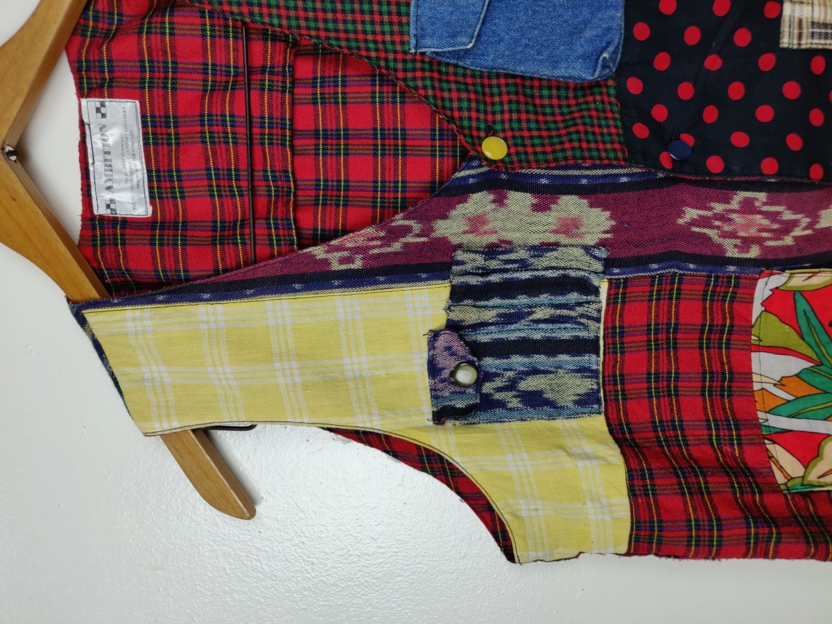 Cross Colours - Ambition Japan Custom Patchwork Reconstruct Vest Jacket - 3
