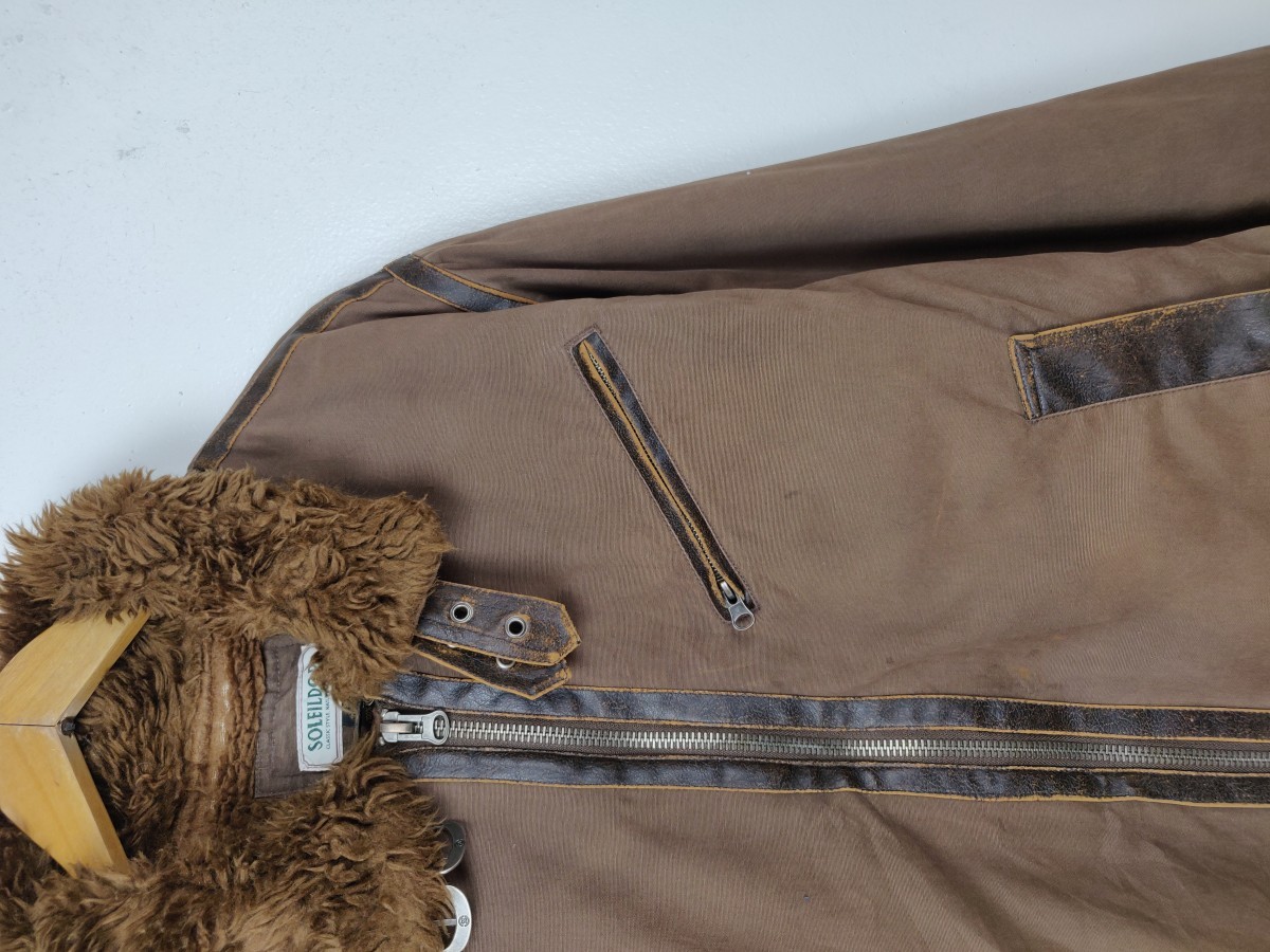 Designer - Soleil D'oR France Sherpa Shearling Winter Jacket - 6