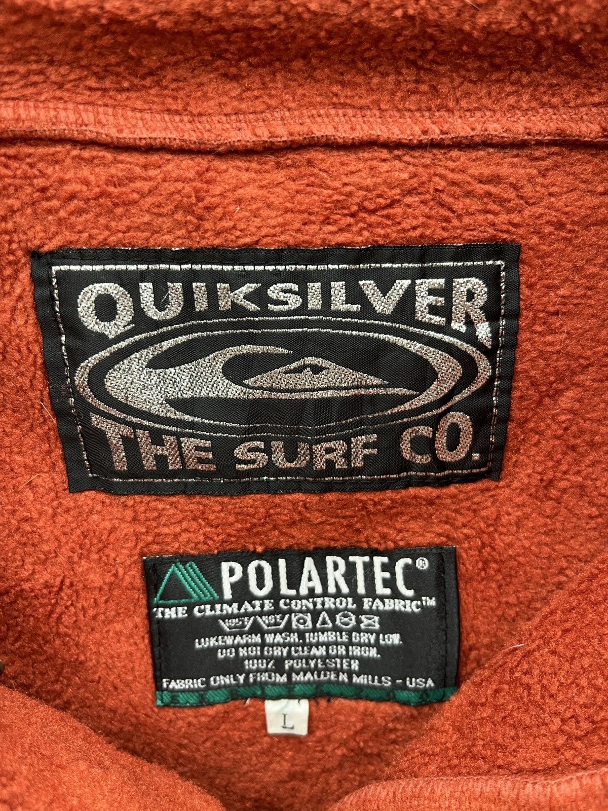 Vintage - 🔥🔥🔥STEALS VTG QUIKSILVER POLARTEC HOODIE SWEATSHIRT - 7