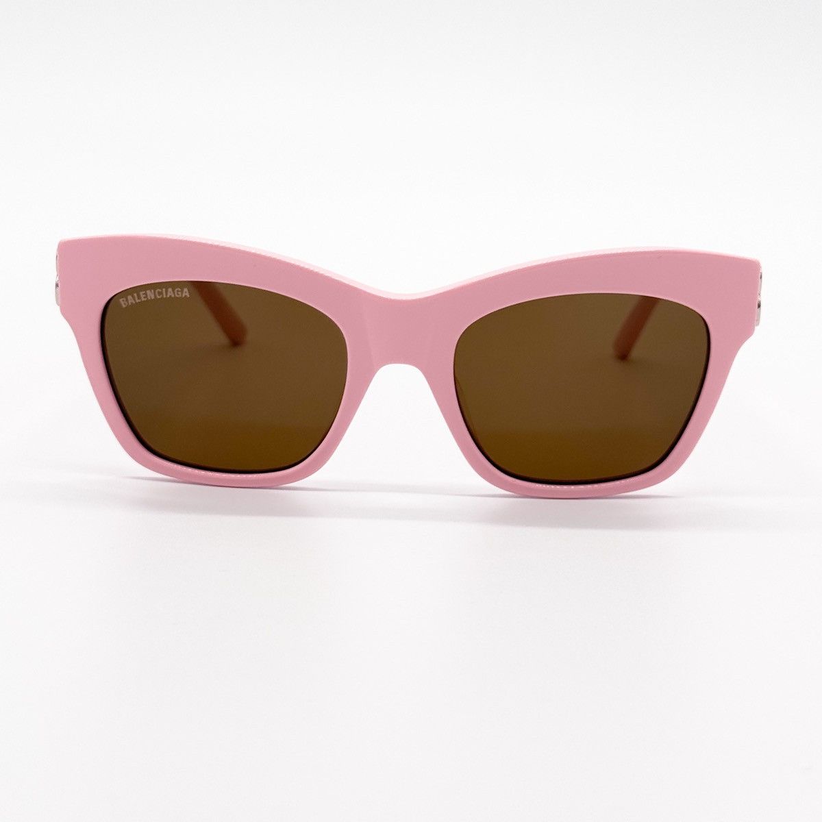 NEW BALENCIAGA BB0132S 003 PINK BROWN WOMEN SUNGLASSES - 2