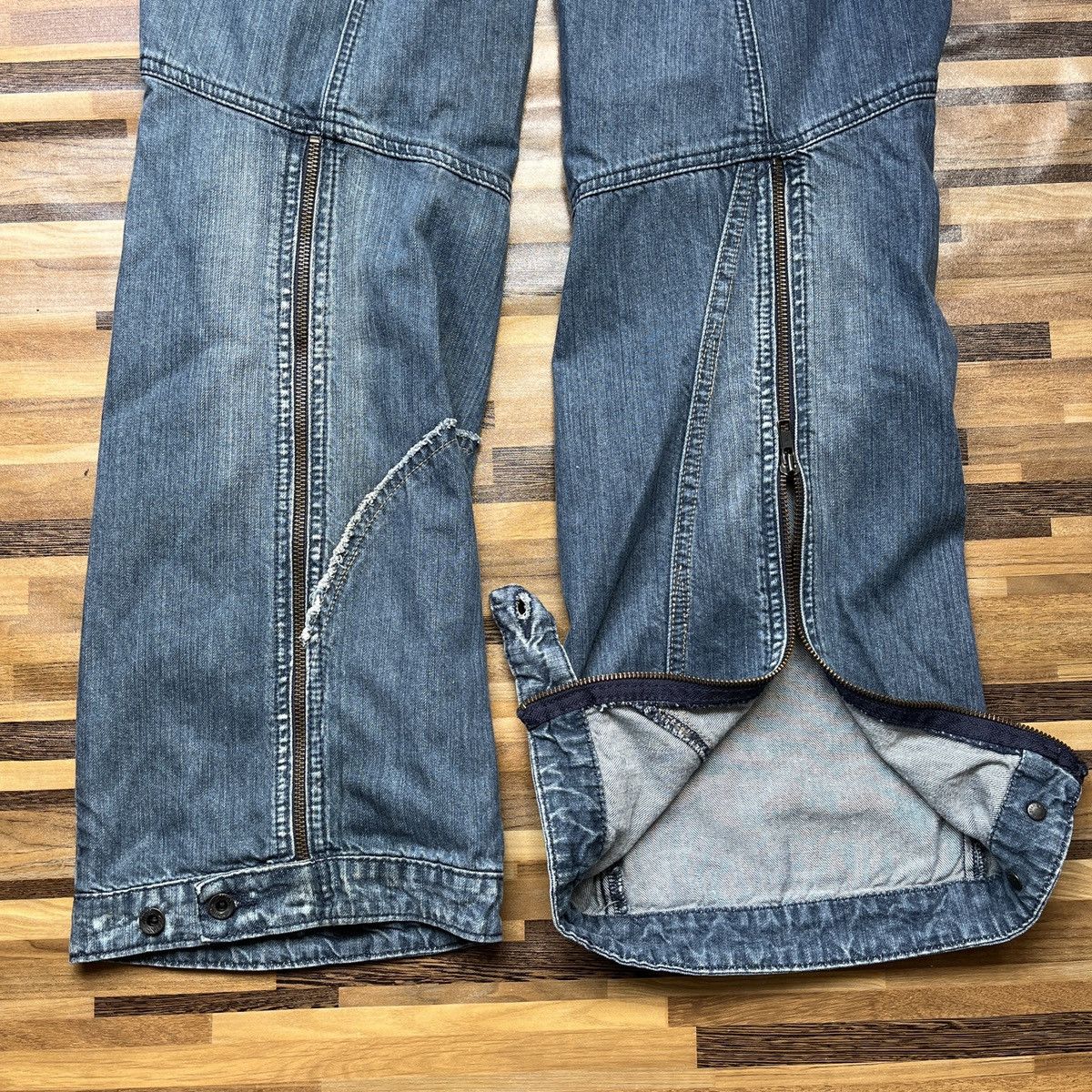 G Star Raw Flare Denim Zipped Leg Vintage Japan - 19