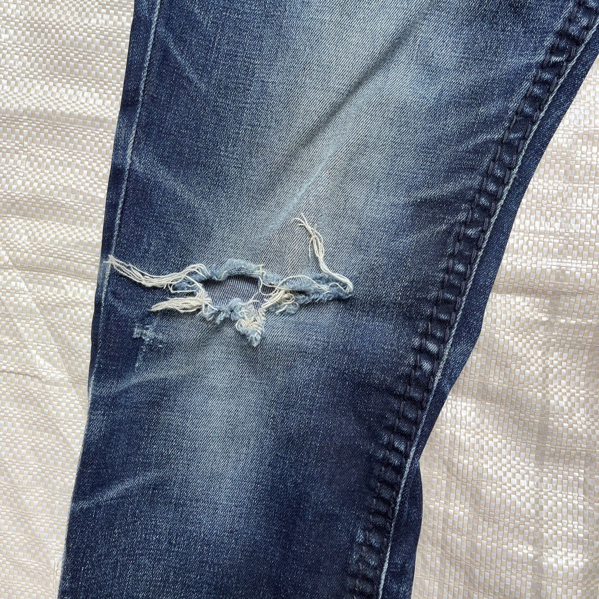 Vintage - Ripped Buckaroo Indigo Ink Jeans Fit Cut Japanese - 13