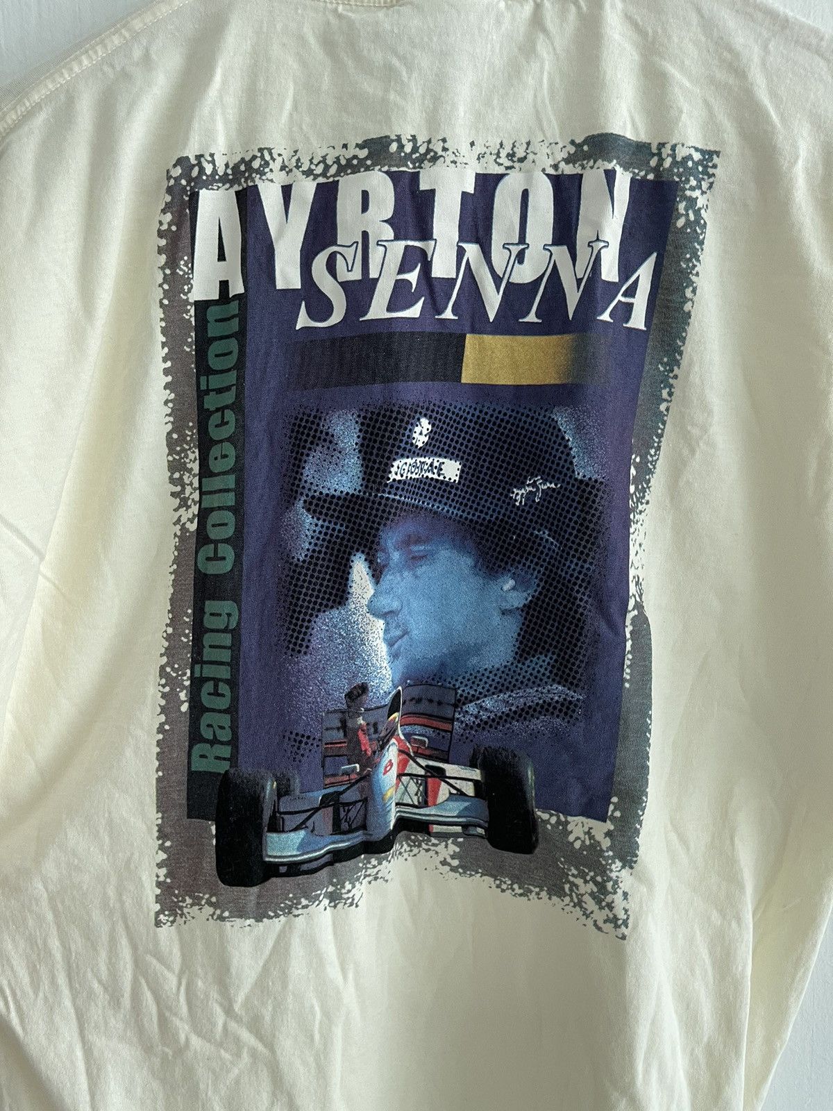 Vintage Ayrton Senna Racing collection tshirt - 6