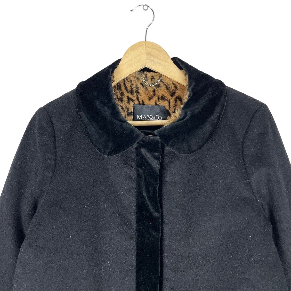 ☀️MAX CO LEOPARD INNER SNAP BUTTON COAT JACKET - 3