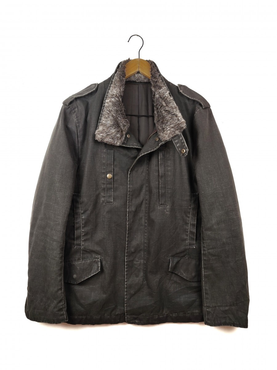 Boycott - Detachable Fur Motor Coat - 1