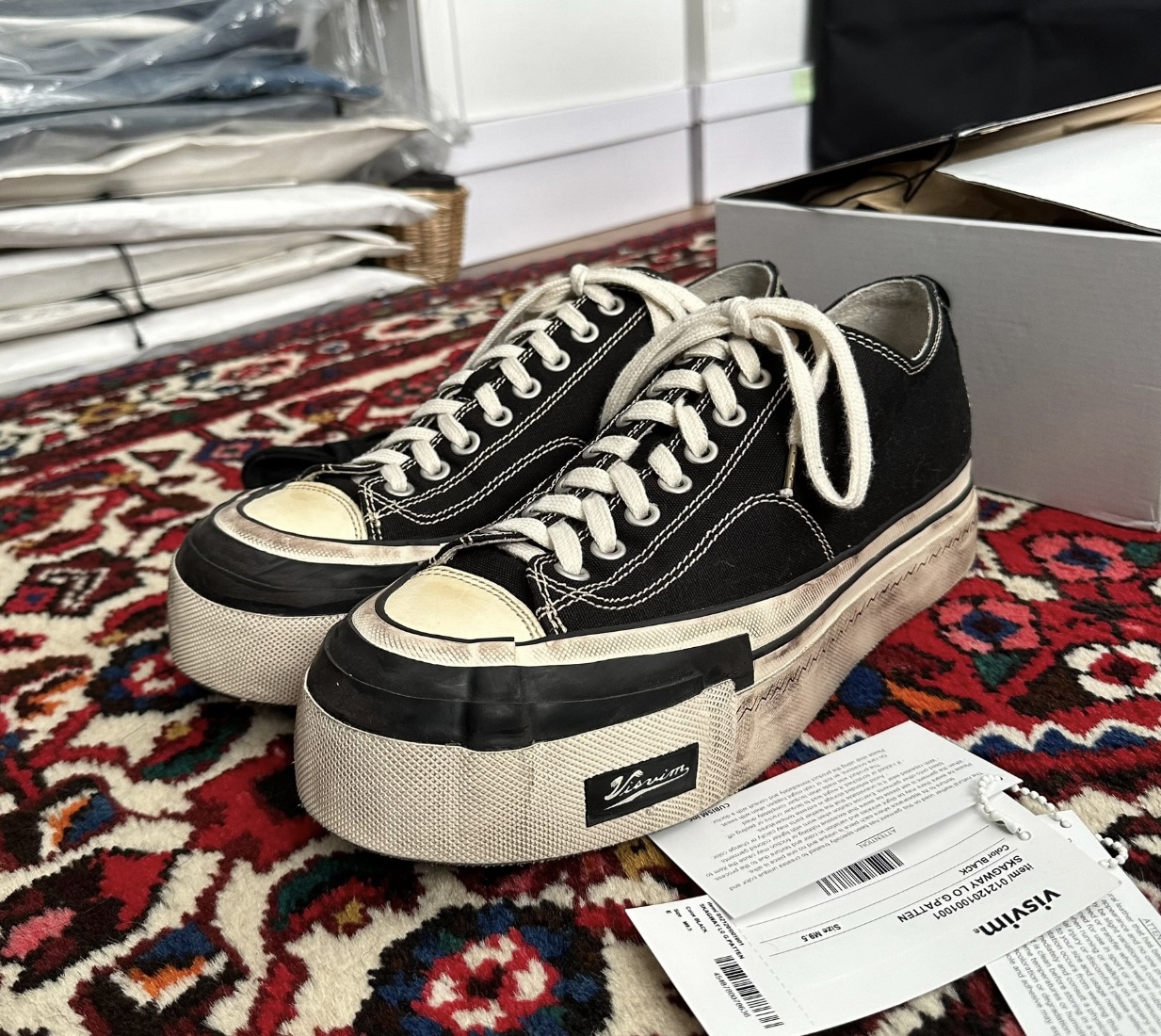 Visvim 21aw skagway canvas shoes - 2