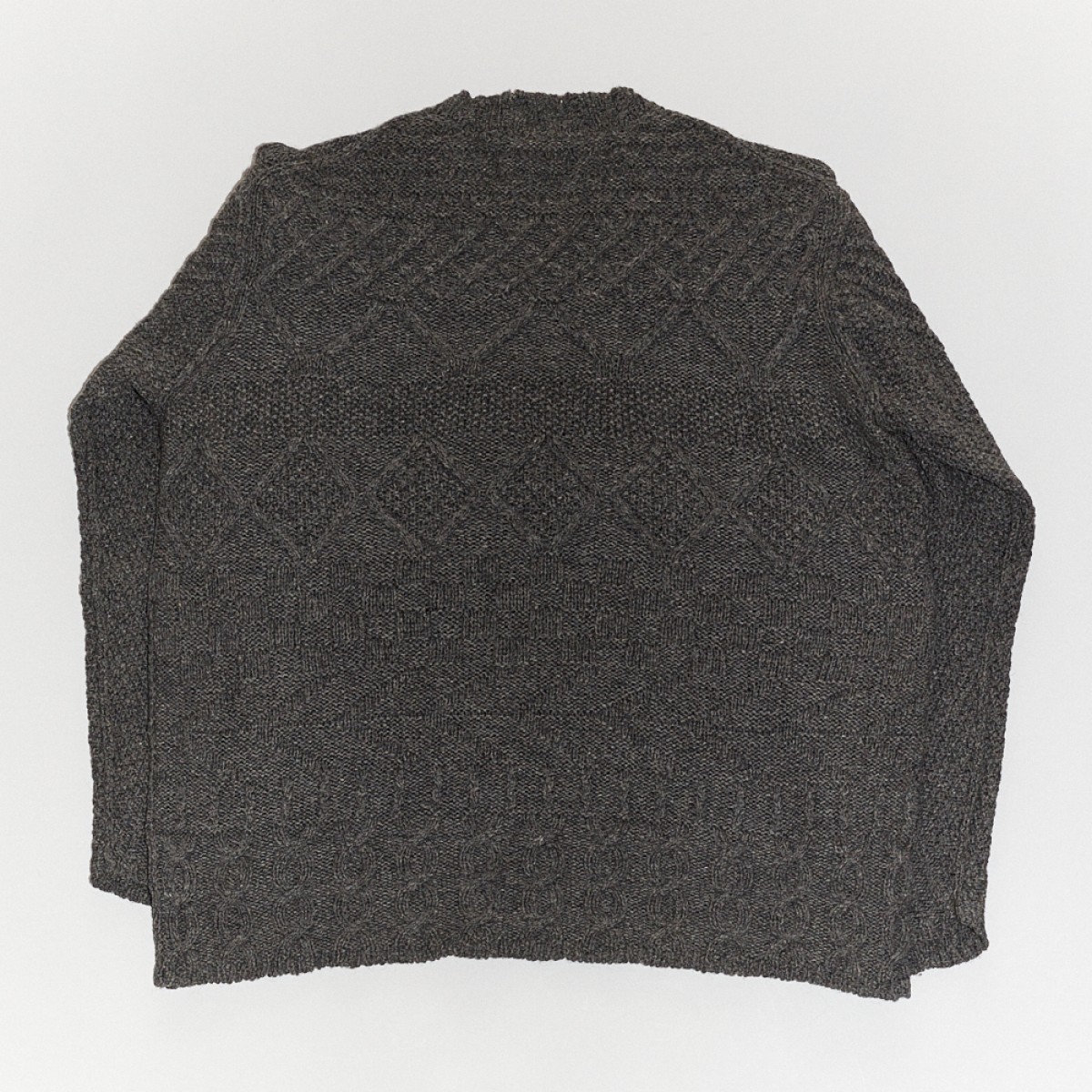 Charcoal Cable Knit Sweater 90s - 2