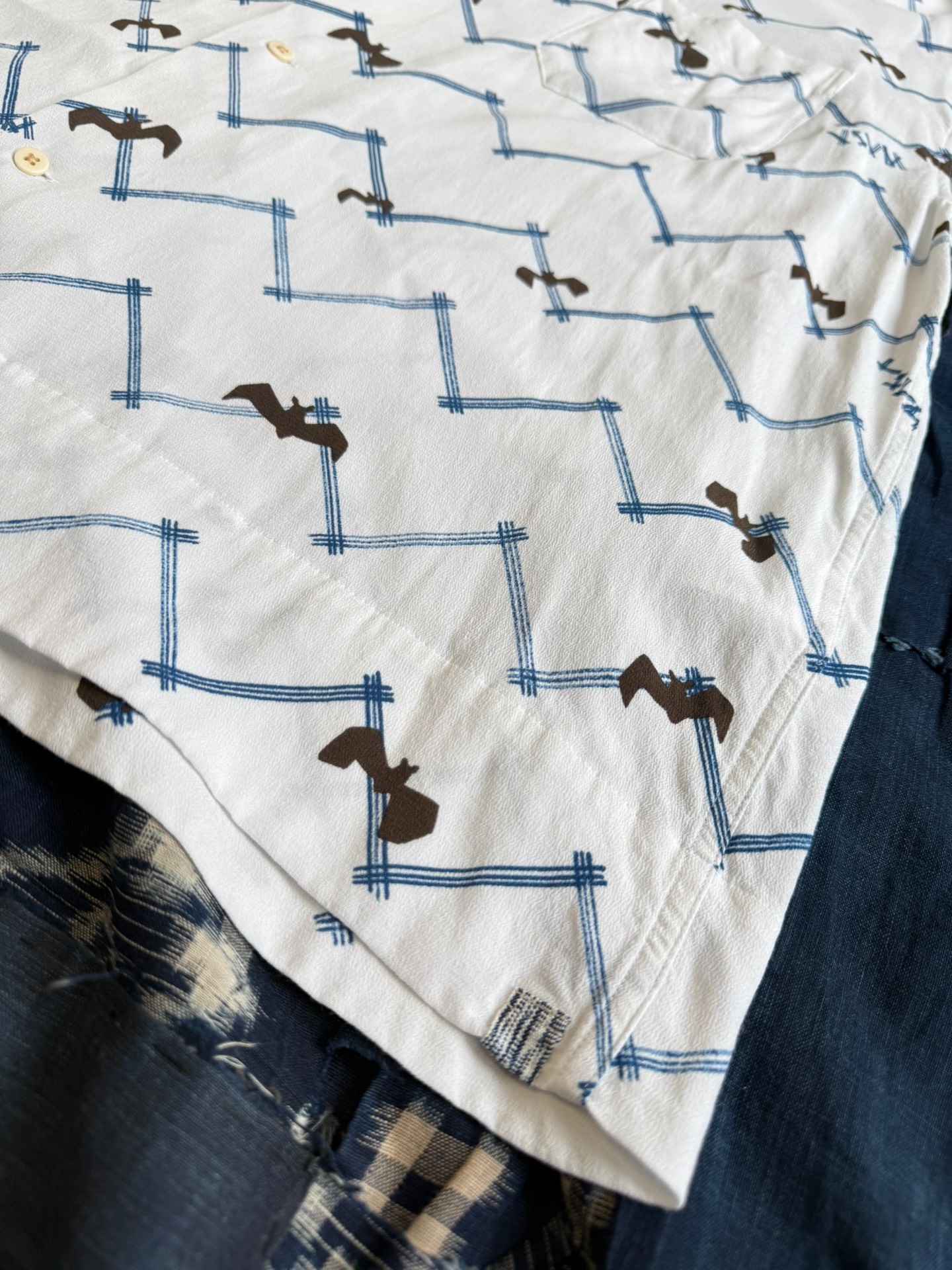 VISVIM 23SS COPA SHIRT S/S BATS bat short sleeve shirt - 5