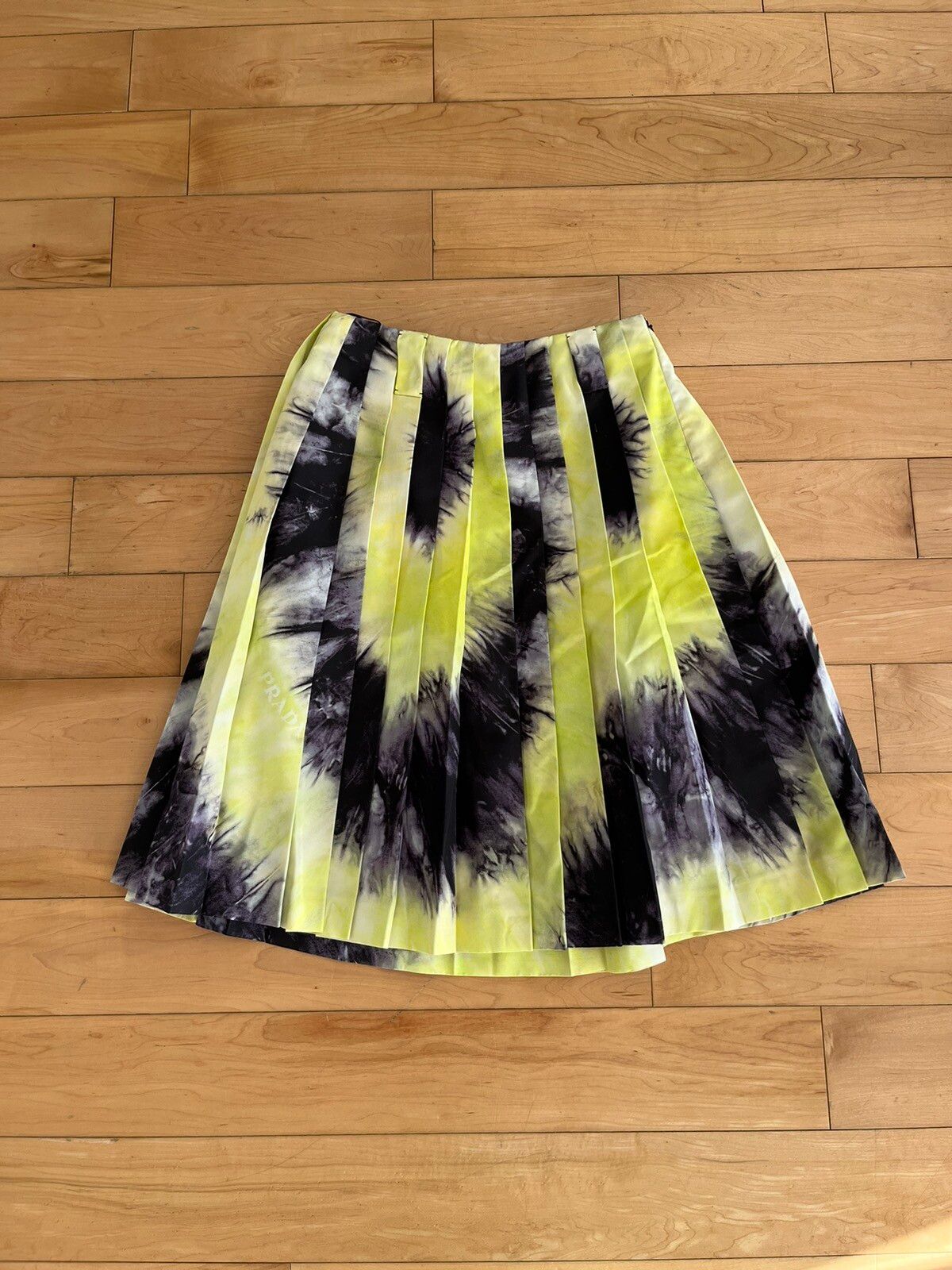 NWT - $2880 Prada pleated tie Dye Skirt - 2