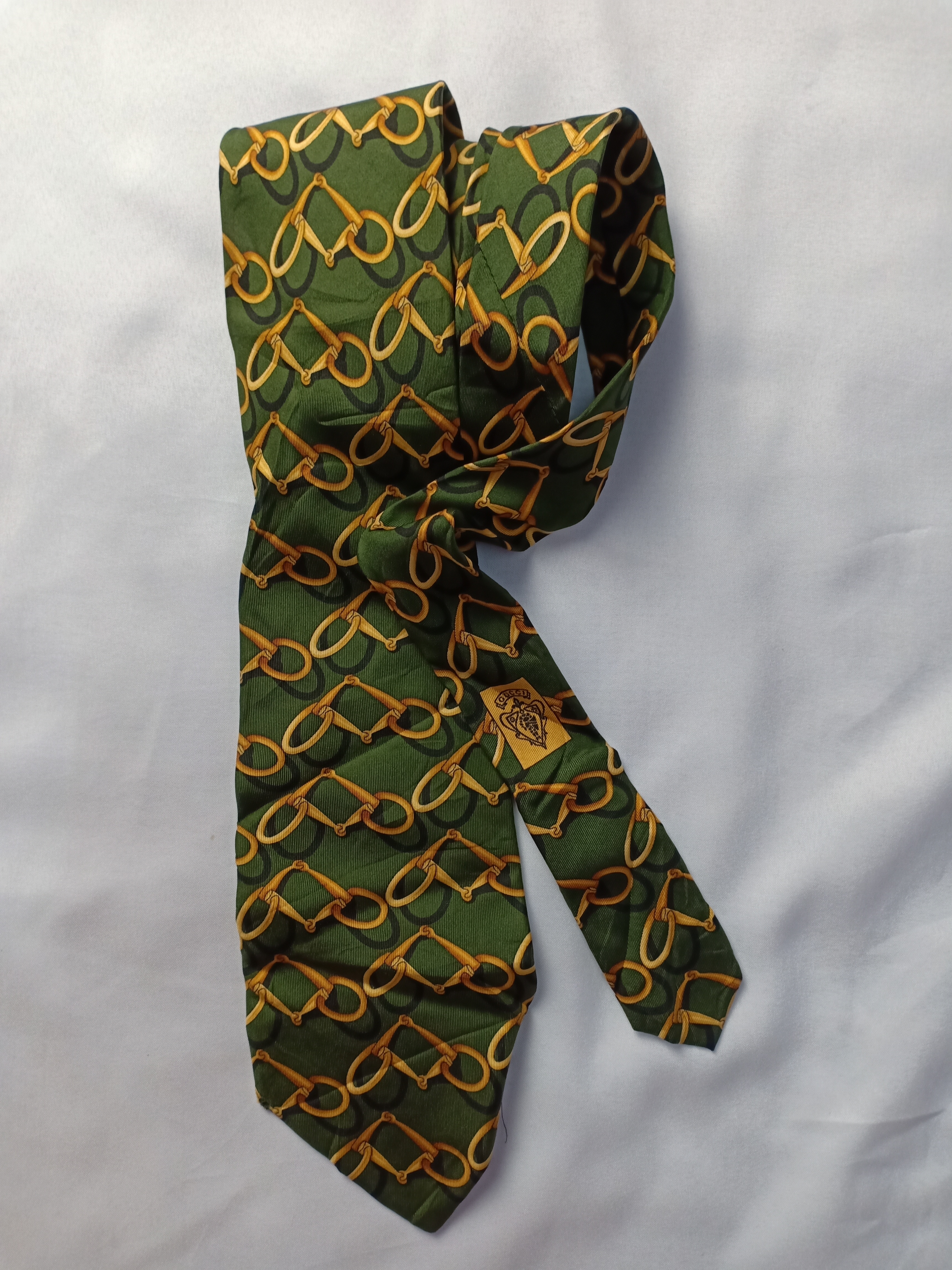 Gucci Neck Tie Big GG nice pattern monogram striped - 1