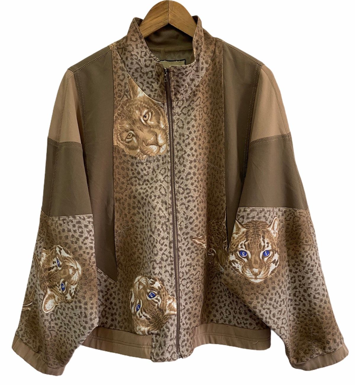 Issey Miyake - 🔥Vintage 90s Motive Japanese Tiger Embroidery Satin Jacket - 1