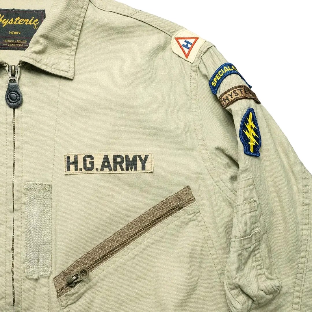 HG Army Zip Up Lightweight Jacket - 1