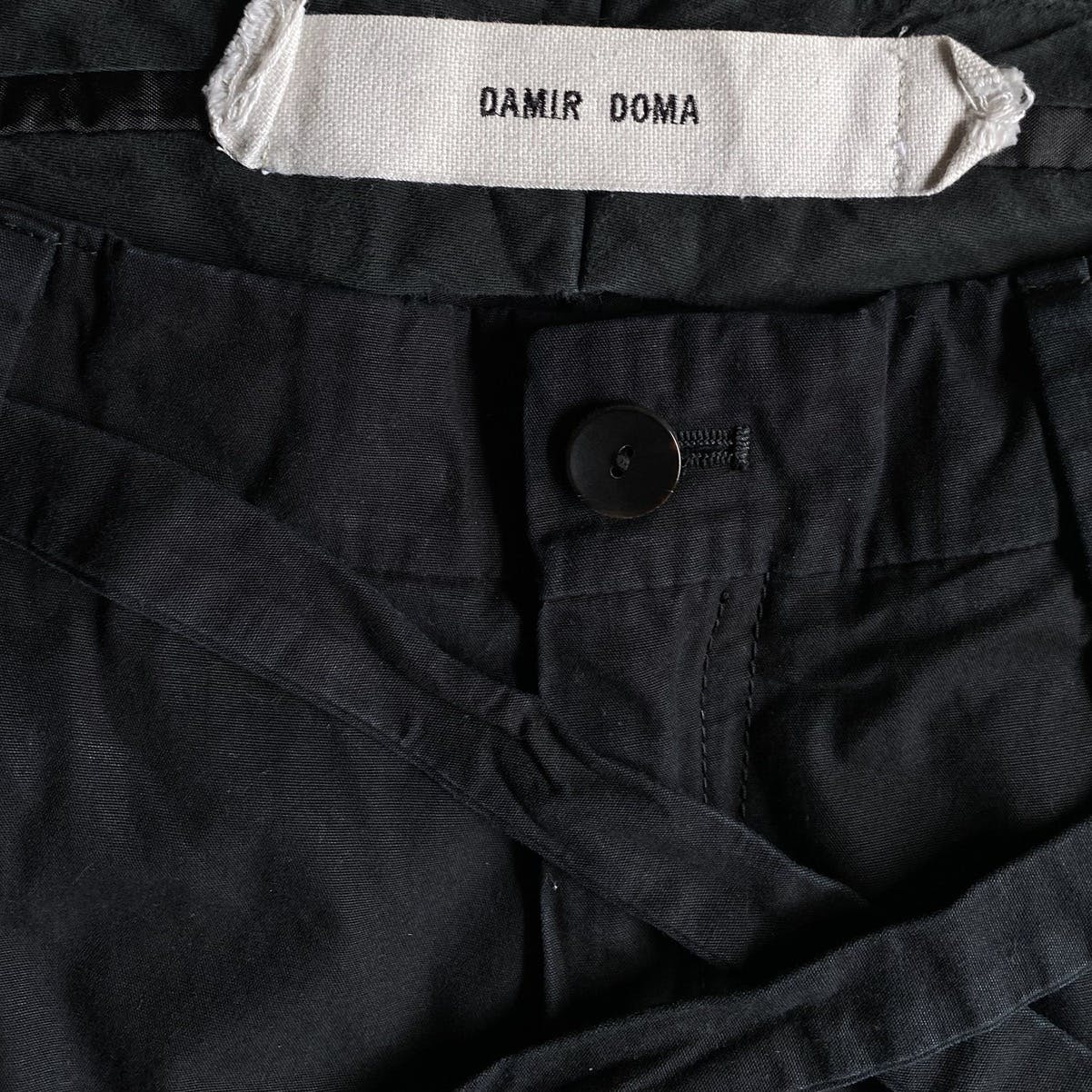 Damir Doma Black Gabardine Picasso Pants - 7