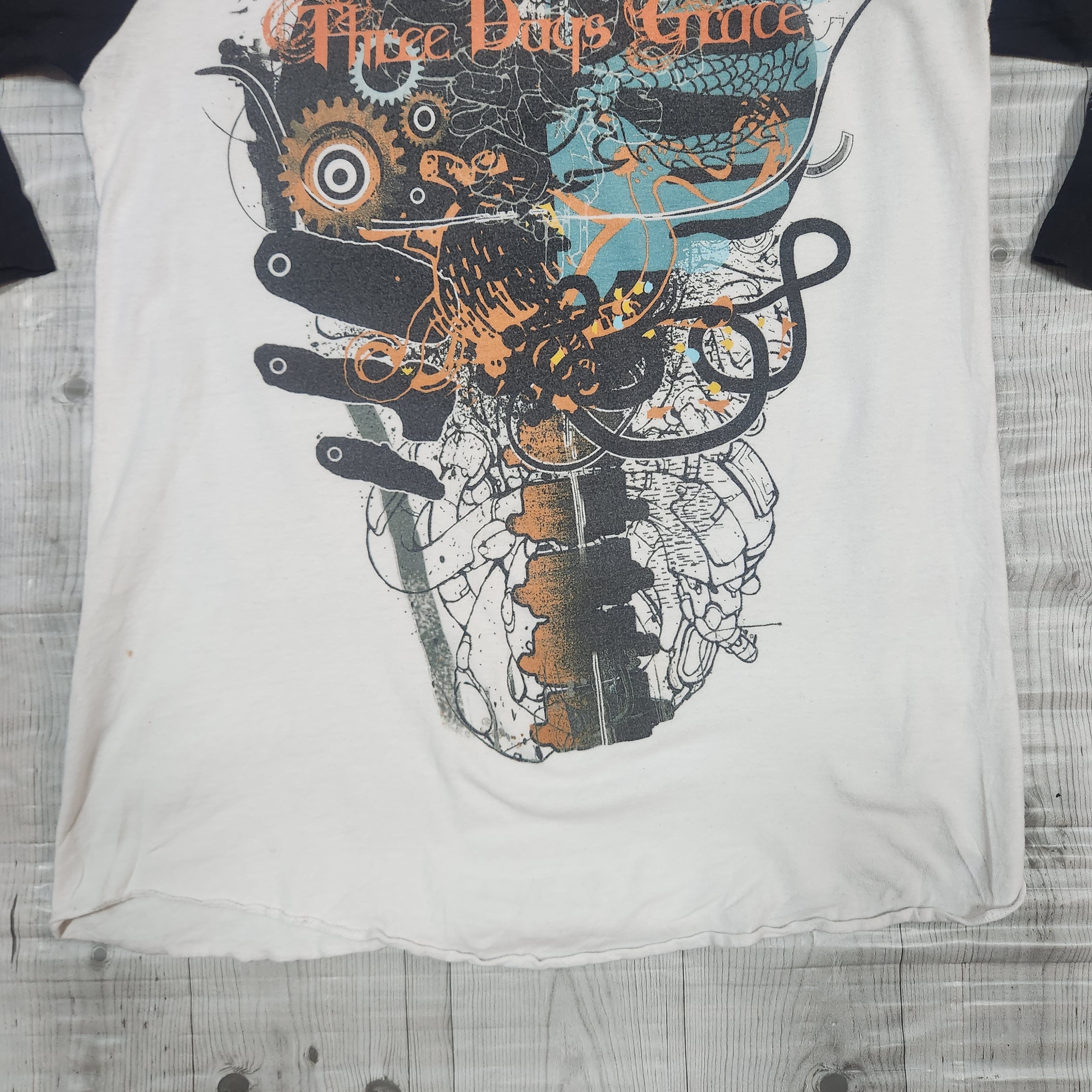 Band Tees - Three Days Grace Human Raglan TShirt - 7