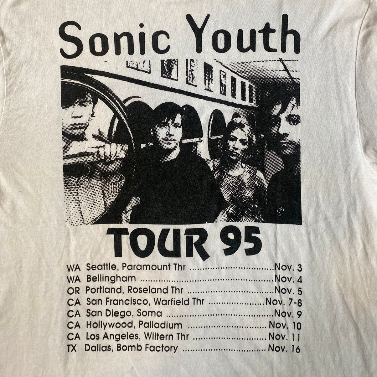 Band Tees - Sonic Youth Tour 1995 t shirt Bootleg - 7