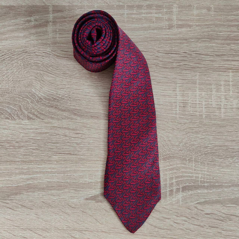 Hermes Paris Silk Tie 7263 MA Birds Red - 1