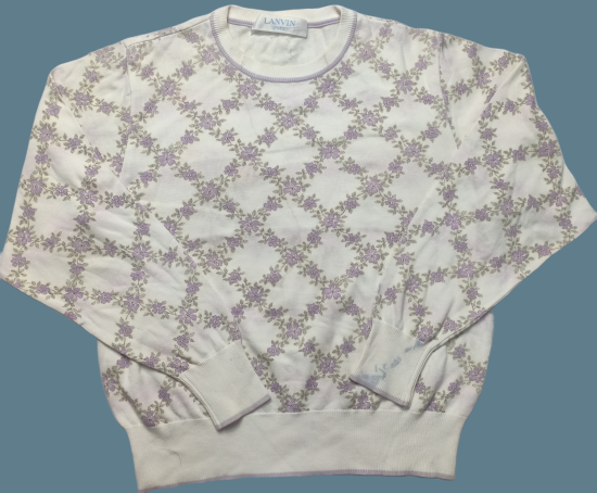 LANVIN Sport Shirt Flower Art Sweatshirt - 1