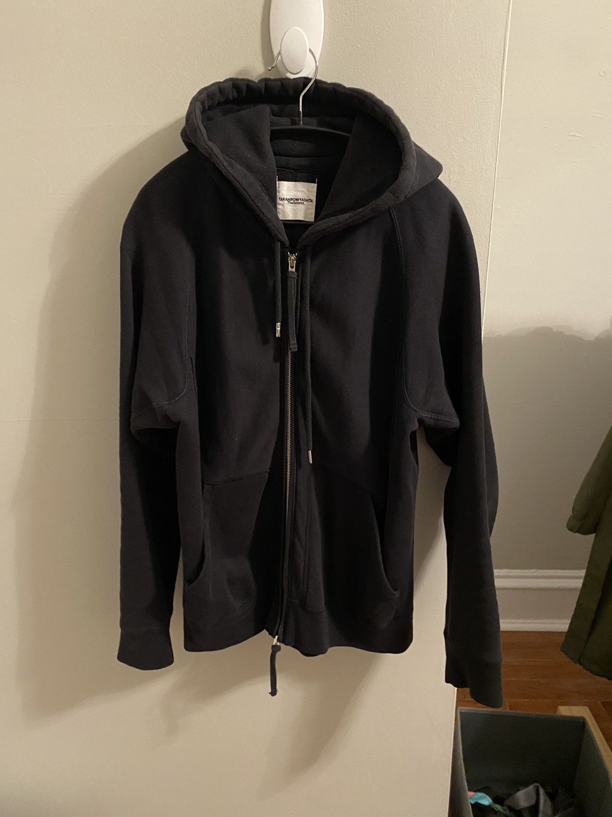 17aw raw hem hood drawstring jacket - 1