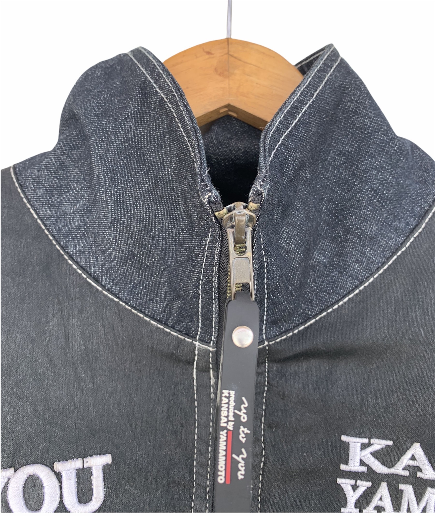 Kansai Yamamoto - Vintage Kaisai Yamamoto Up To You Spellout Embroided Zipper Jacket - 14