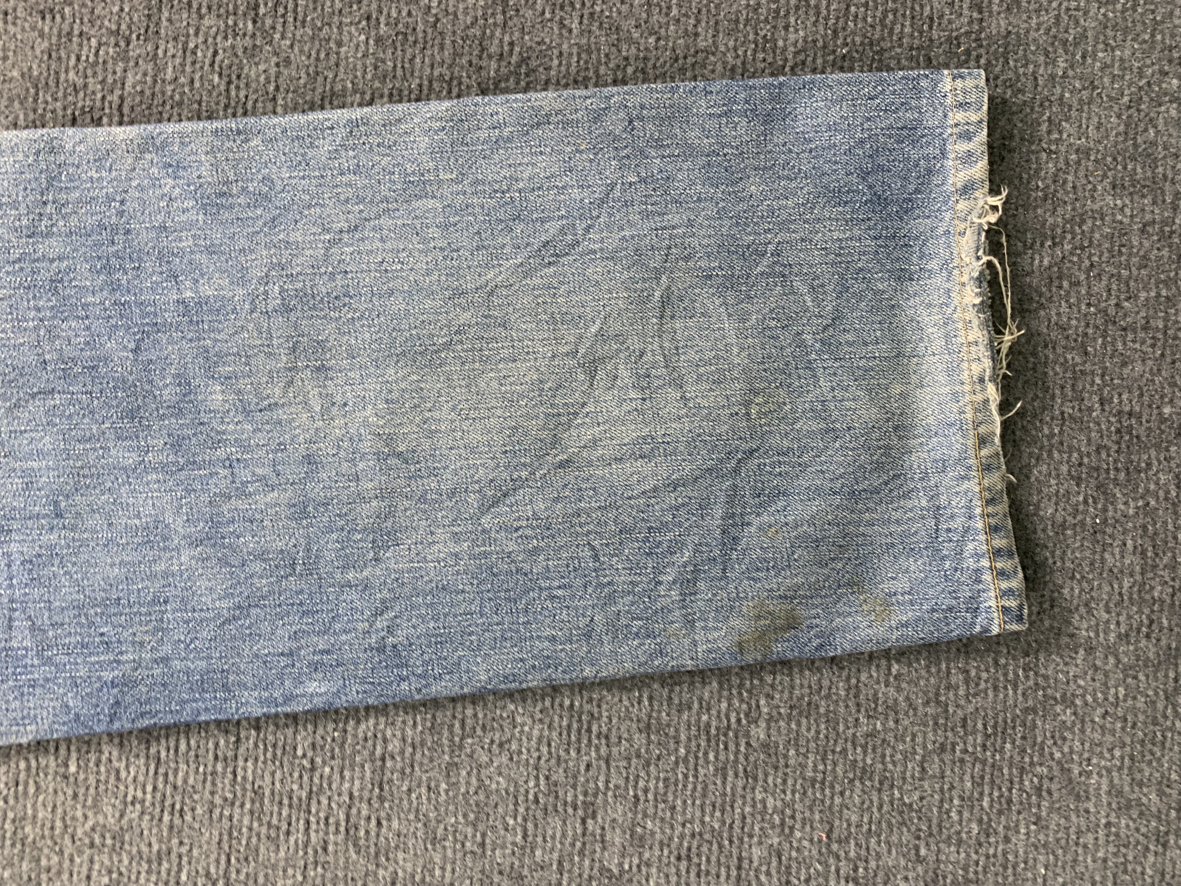 Vintage - Vintage 90s Levis 503 Selvedge Faded Blue Jeans - 18