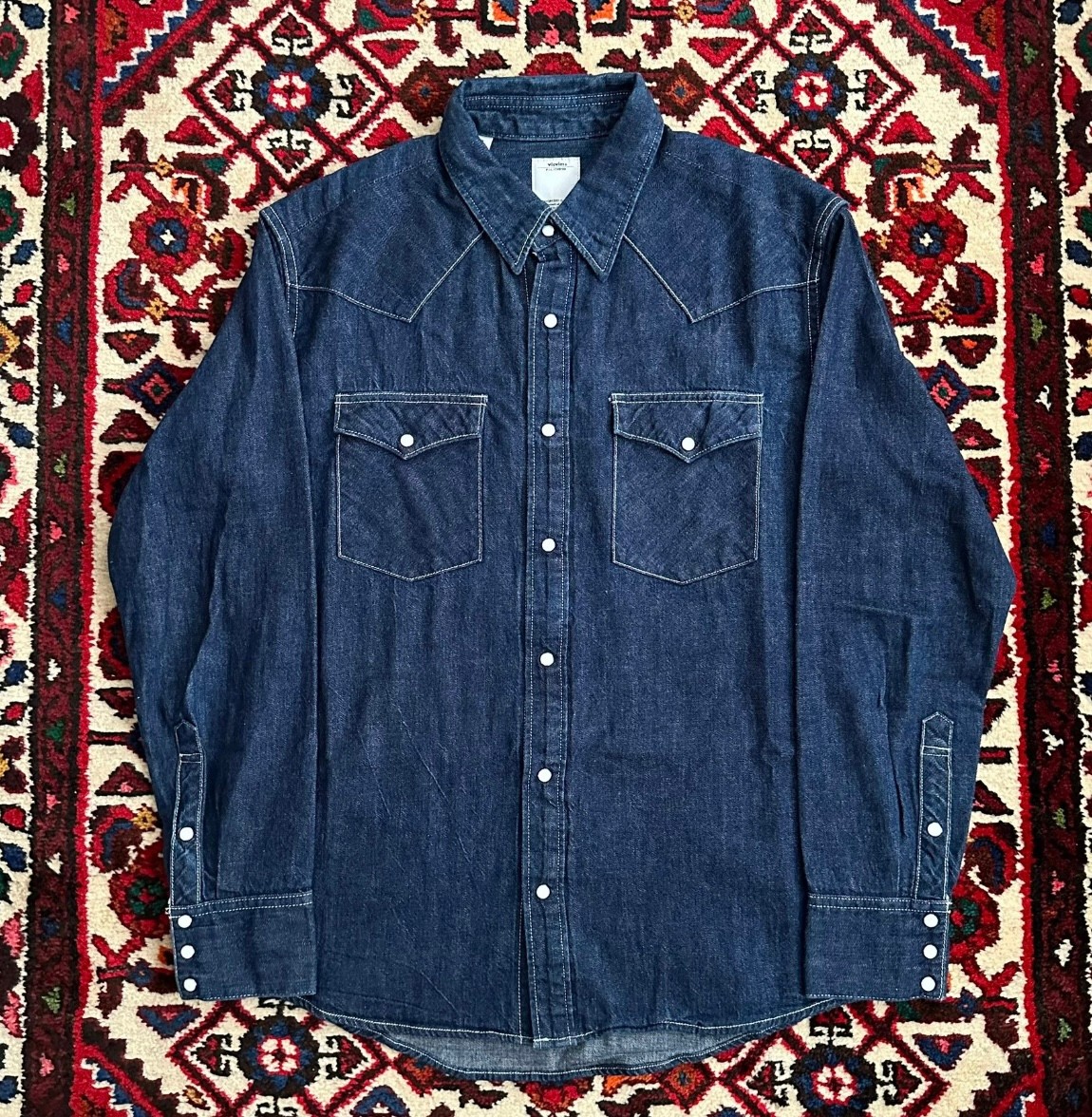 Visvim F.I.L cubism denim shirt