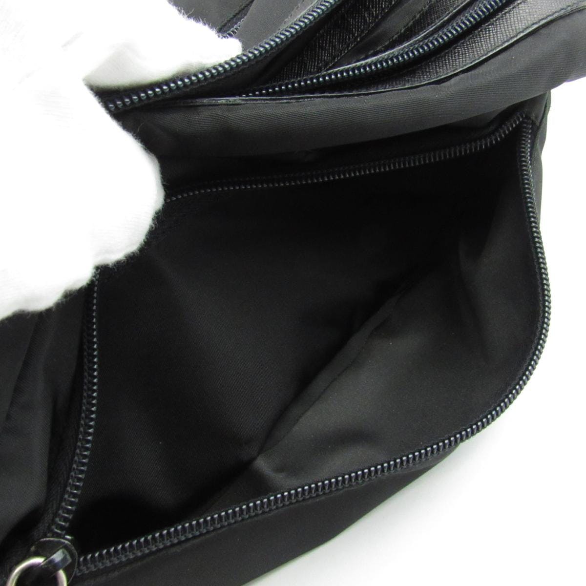 Authentic Prada Tessuto Nyalon Leather Toiletries Clutch Bag - 11