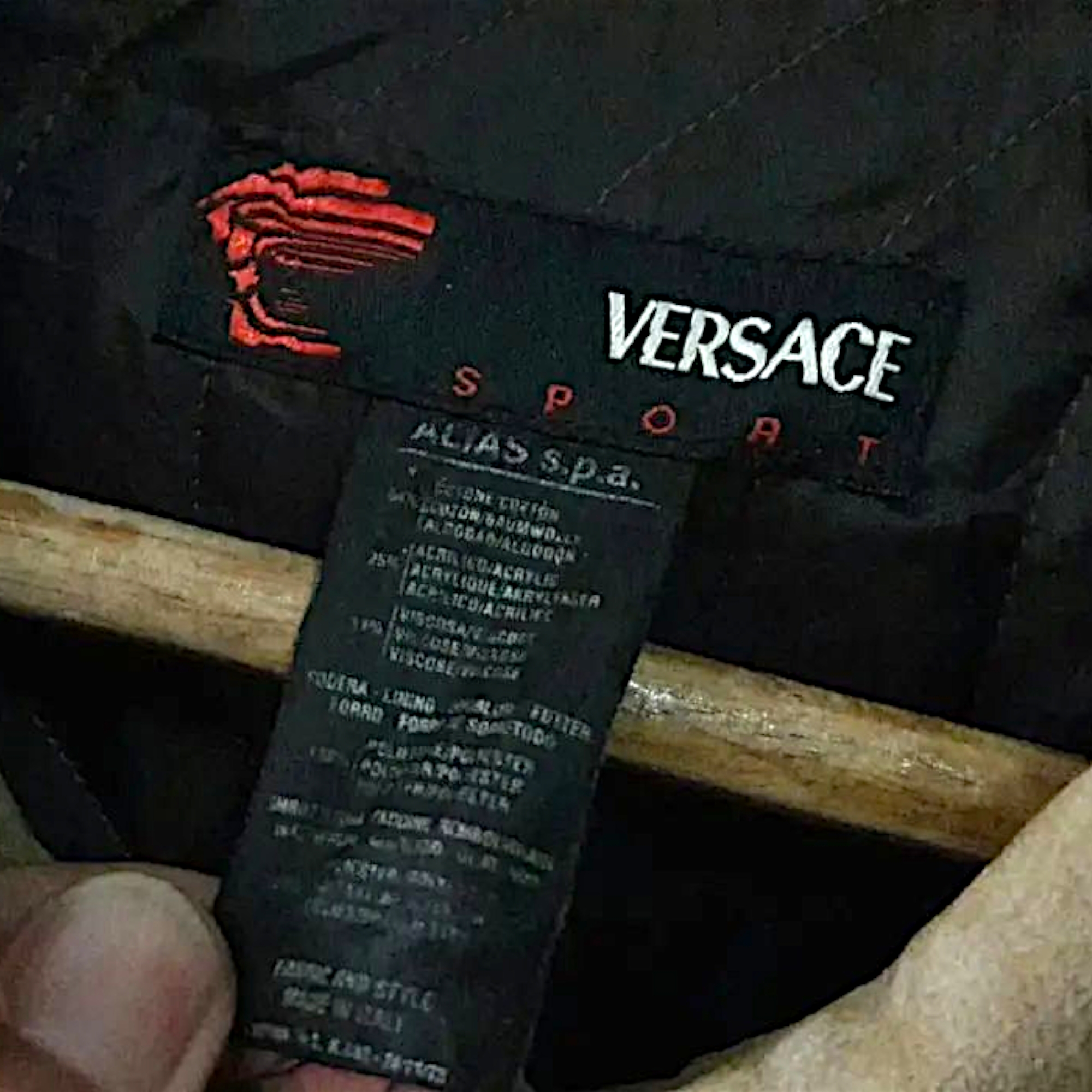 Vintage Versace Trench Coat Suede Leather Sportswear Italy - 8