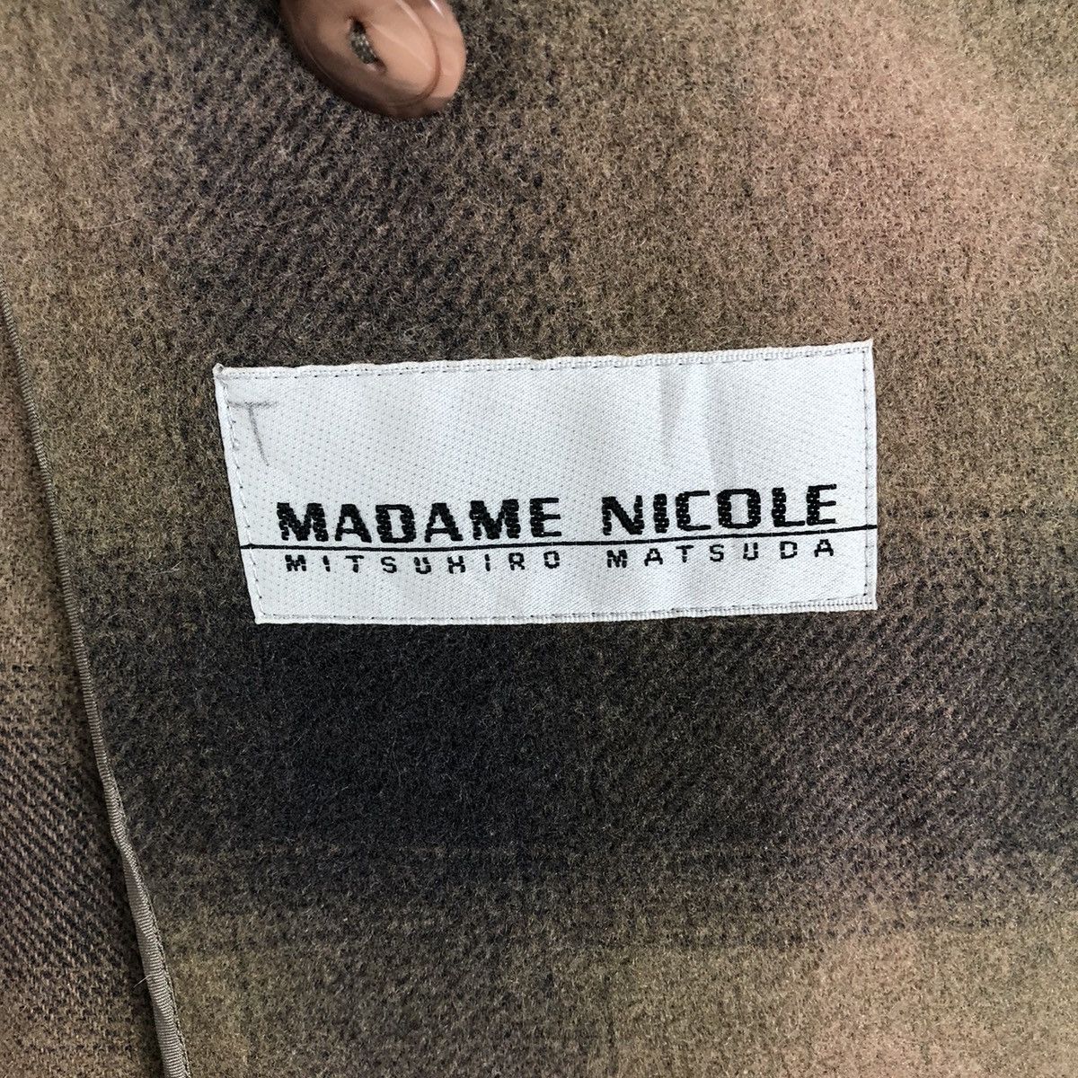 Vintage Madame Nicole Matsuda Plaid Coat - 8