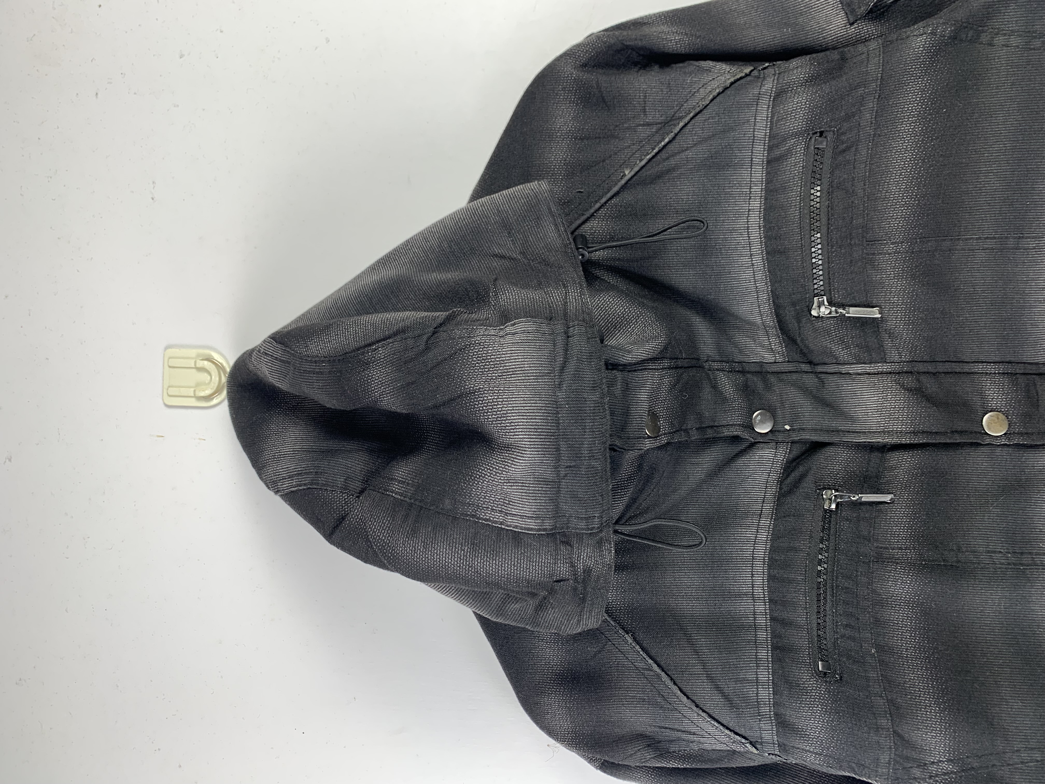 Vintage - Vintage Japanese Brand Shadow Striped Puffer Jacket - 3