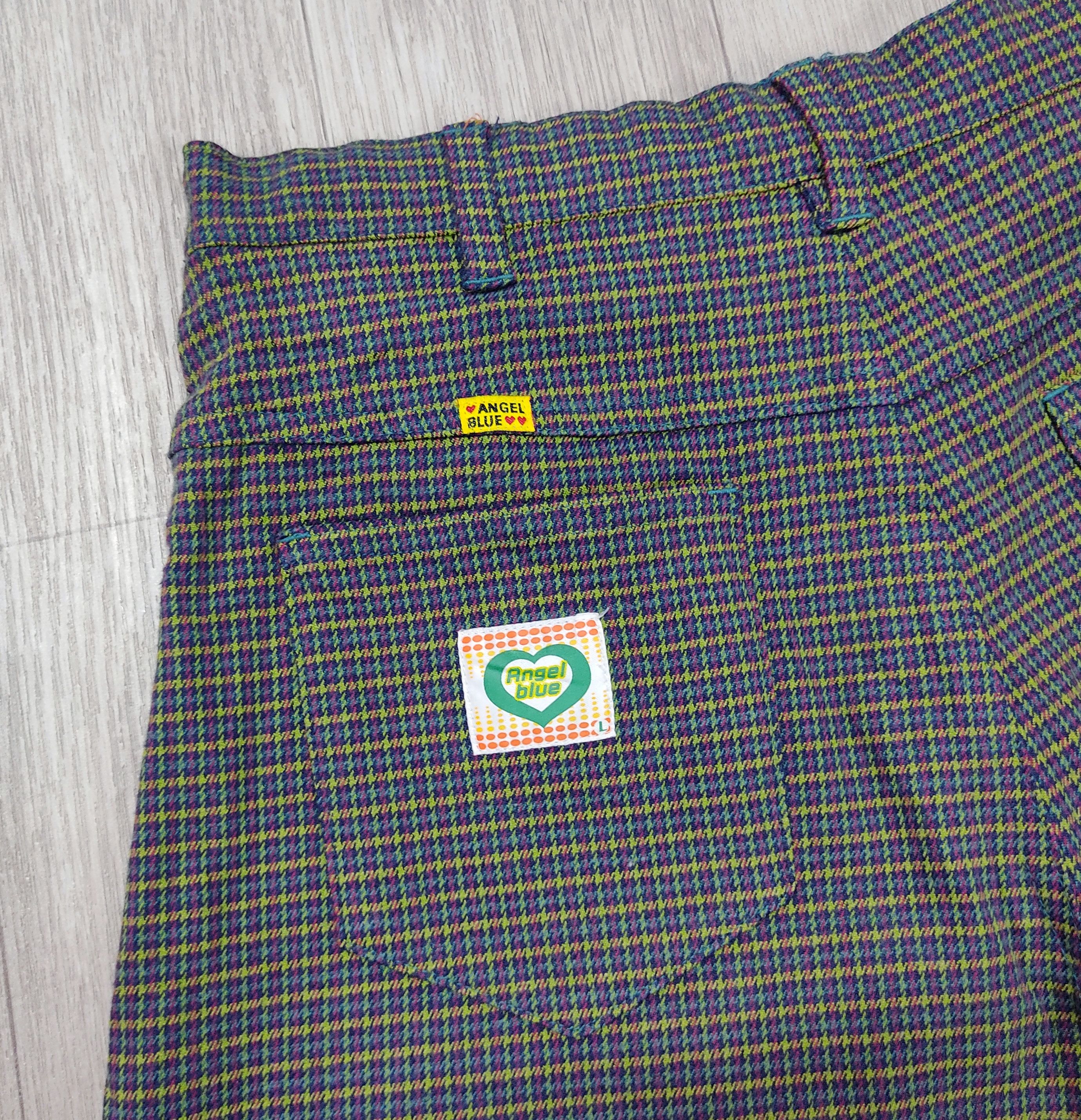 Japanese Brand - ANGEL BLUE Pleated Tartan Checkers Short Pants Skirt - 12