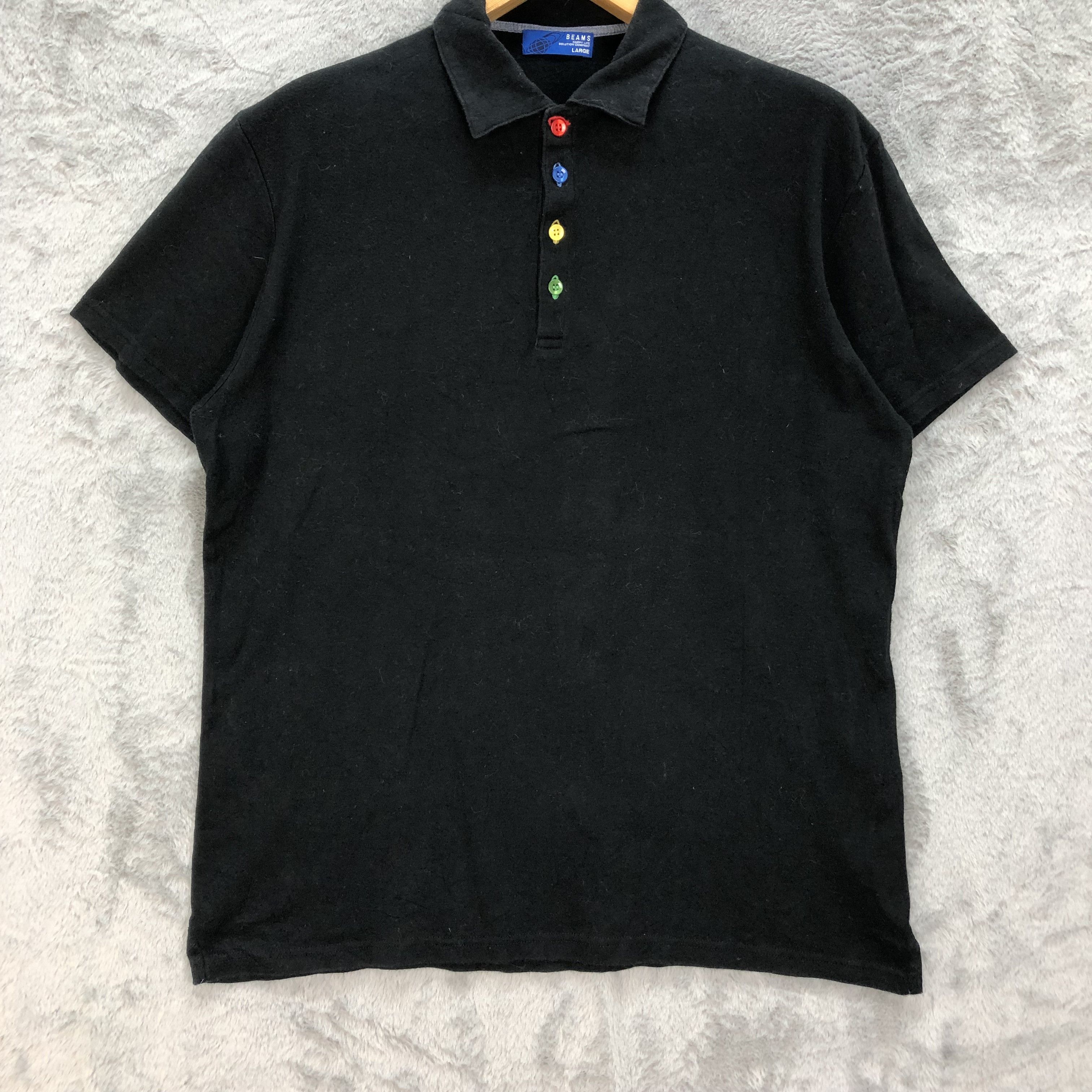 BEAMS Made in Japan Colorful Button Polo Shirt #4762-167 - 3