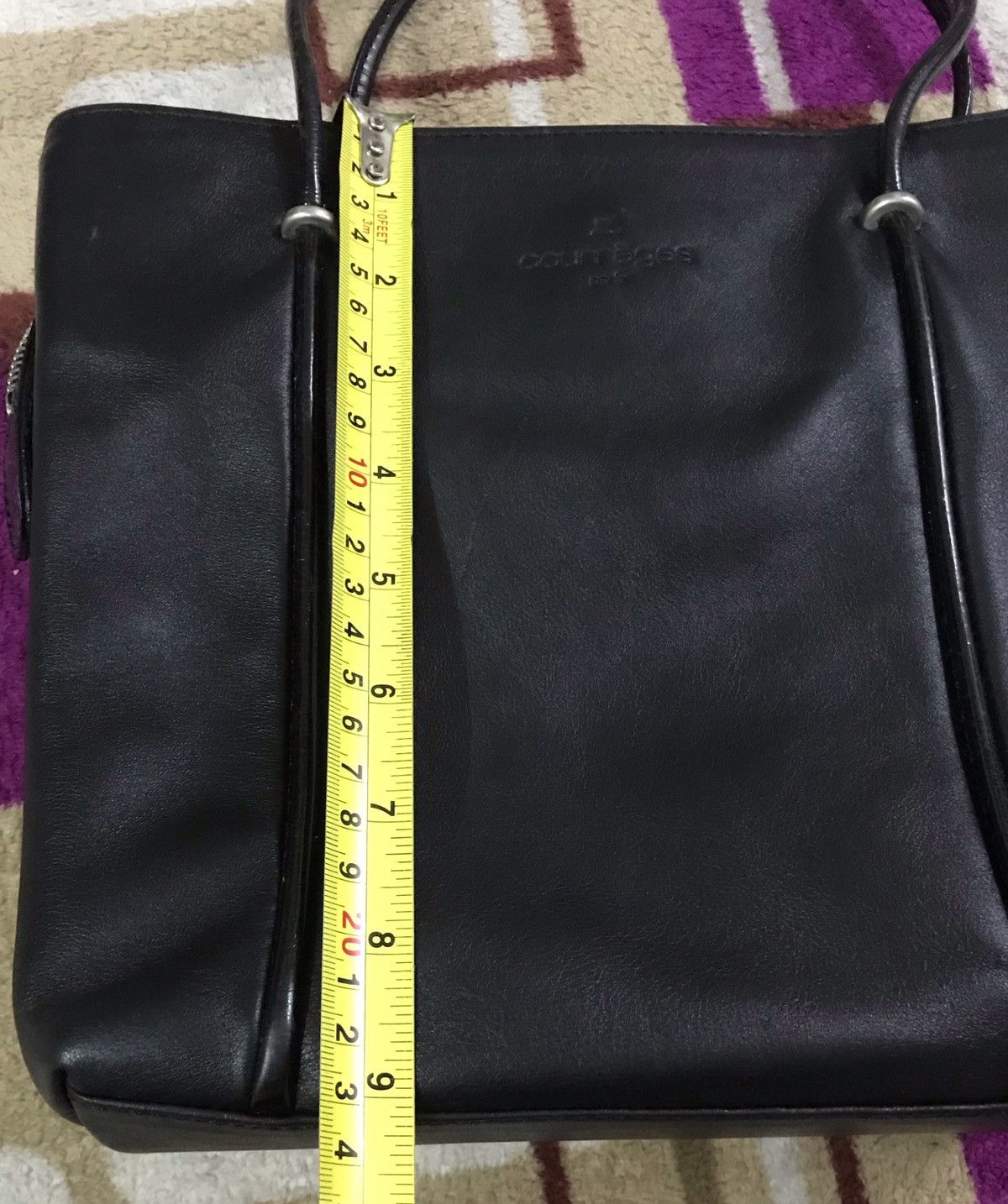 Authentic Courreges Paris Leather Hand Shoulder Bag - 14