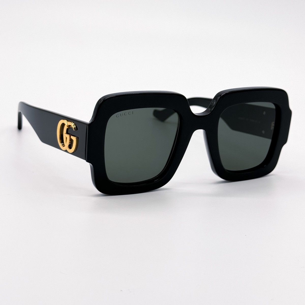 NEW GUCCI GG1547S 001 SQUARE BLACK GREY WOMEN SUNGLASSES - 6