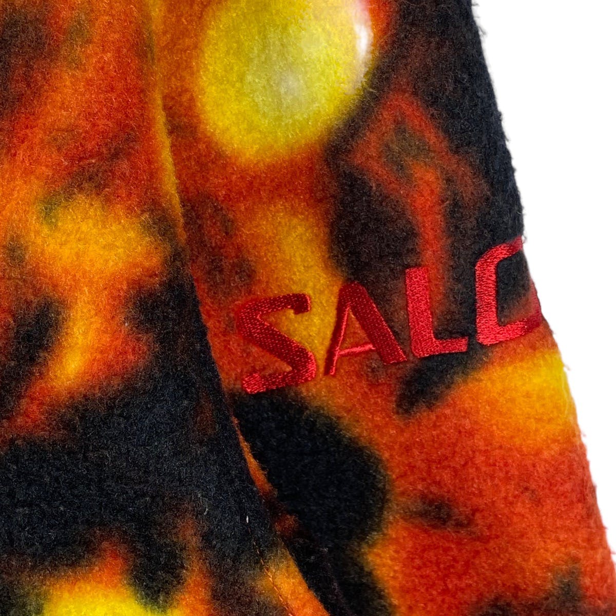 Vintage 90s Salomon Acid Flame Fleece Quater Zip Sweater - 7