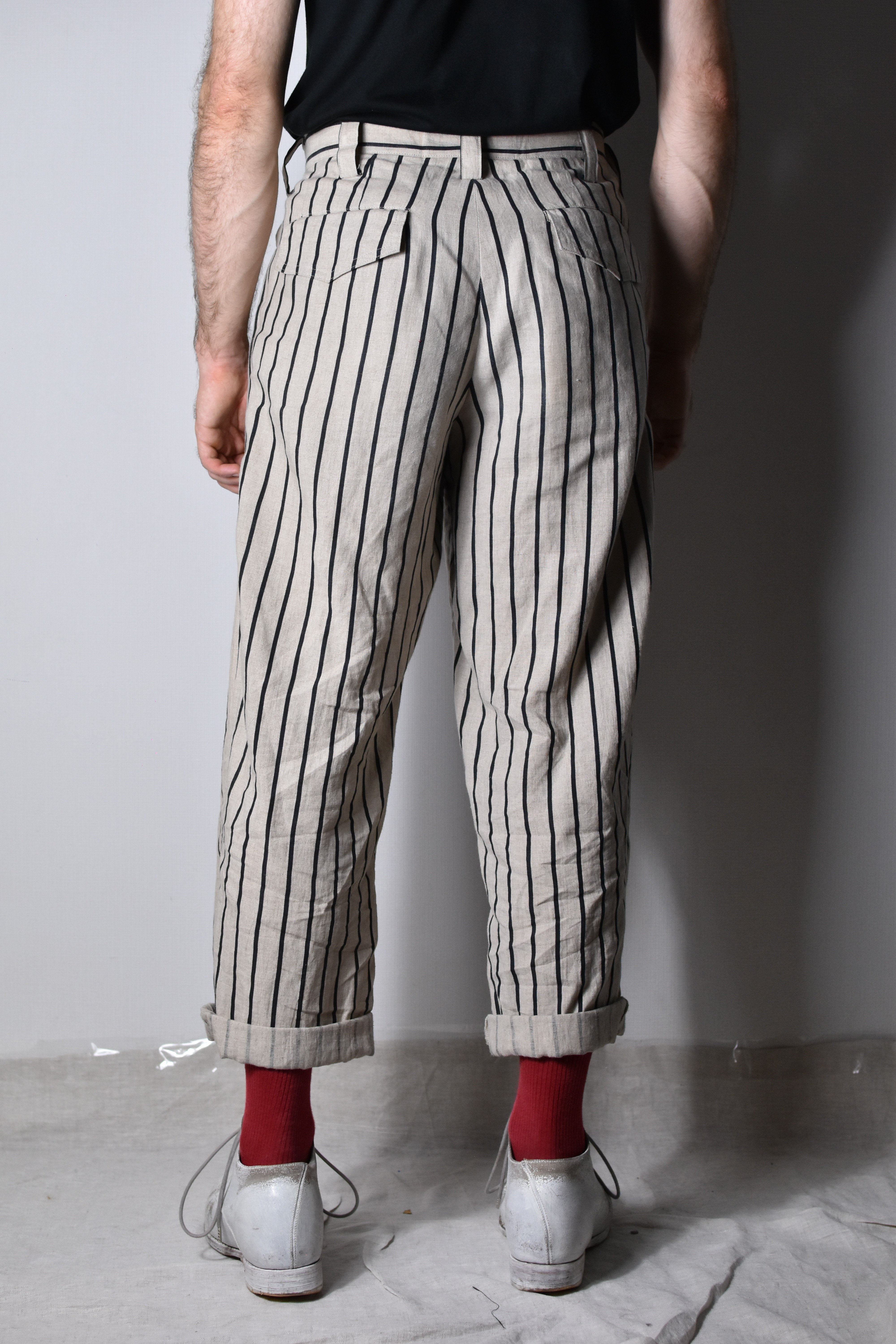YYPH SS06 Striped Linen Pants - HR-P24-315 - 6