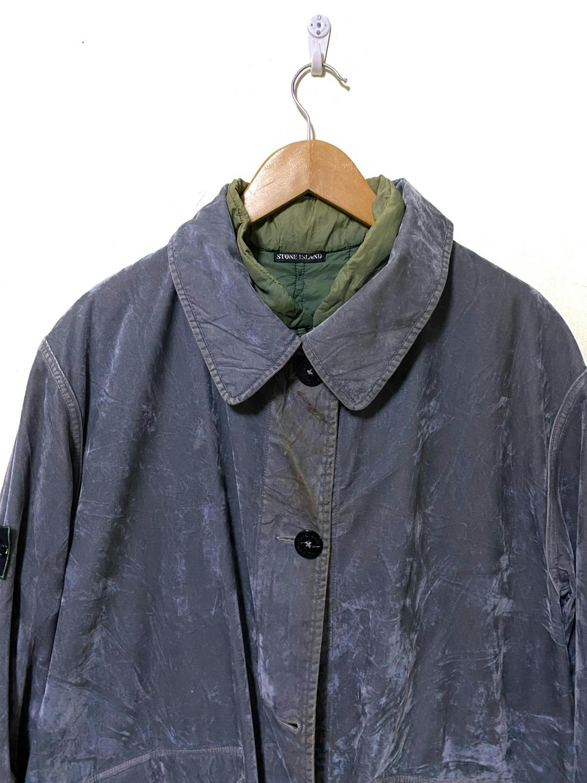F/W 1996 Stone Island Raso Floccato Velvet Reversible Jacket - 8