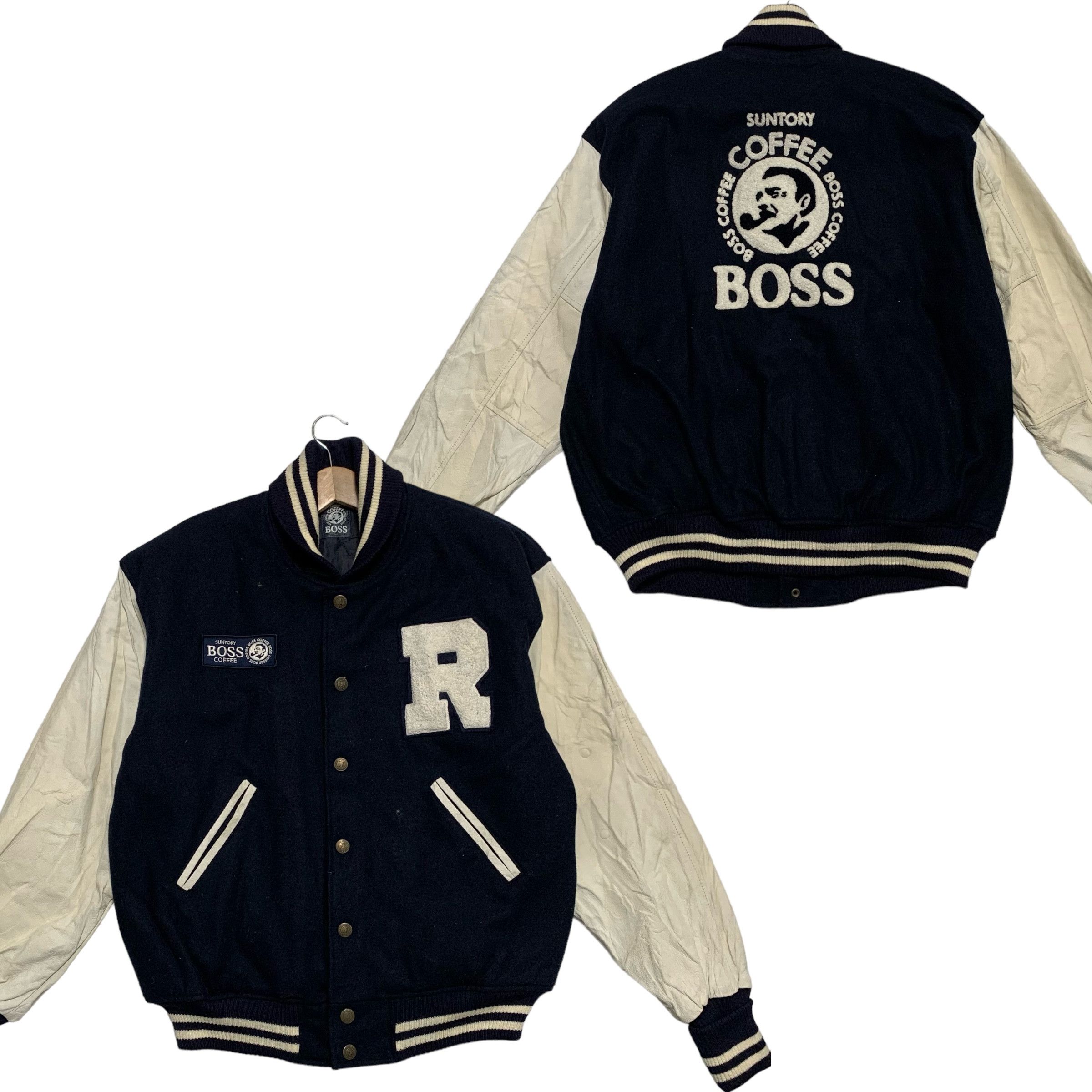 Vintage Suntory Boss Coffee Varsity Jacket - 1