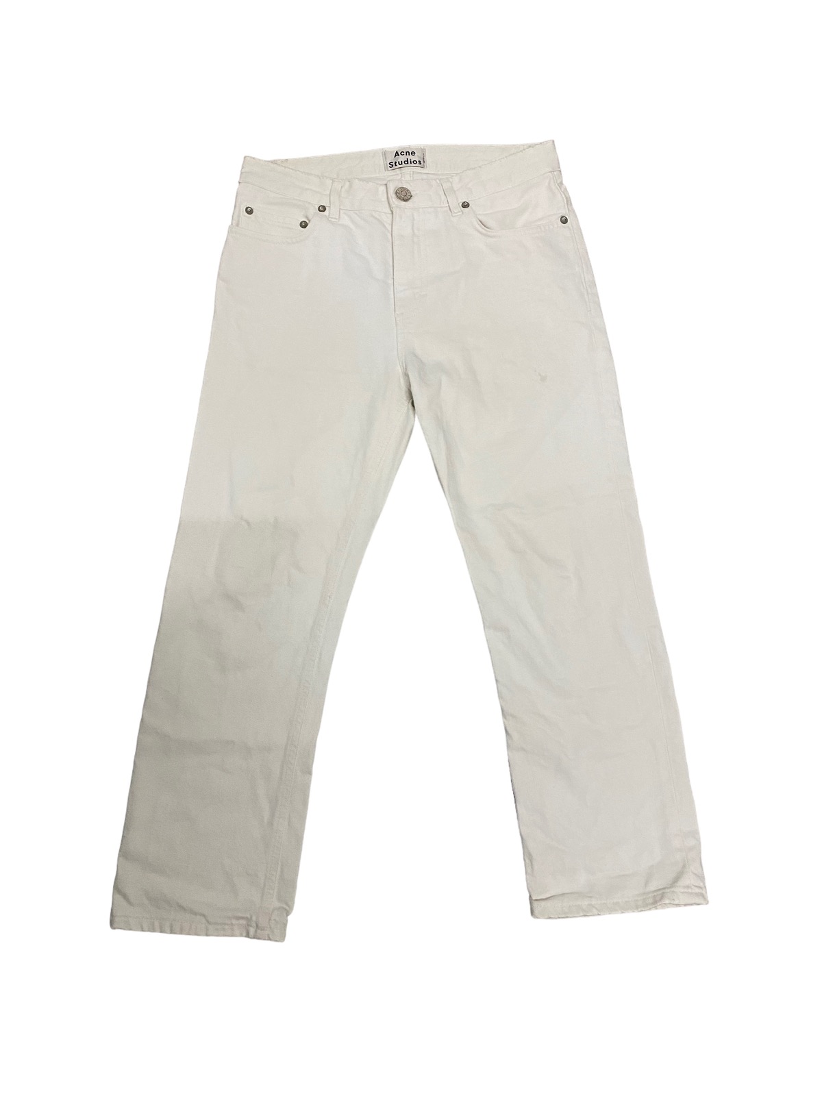 Vintage Acne Studios Pop White Denim Jeans - 1
